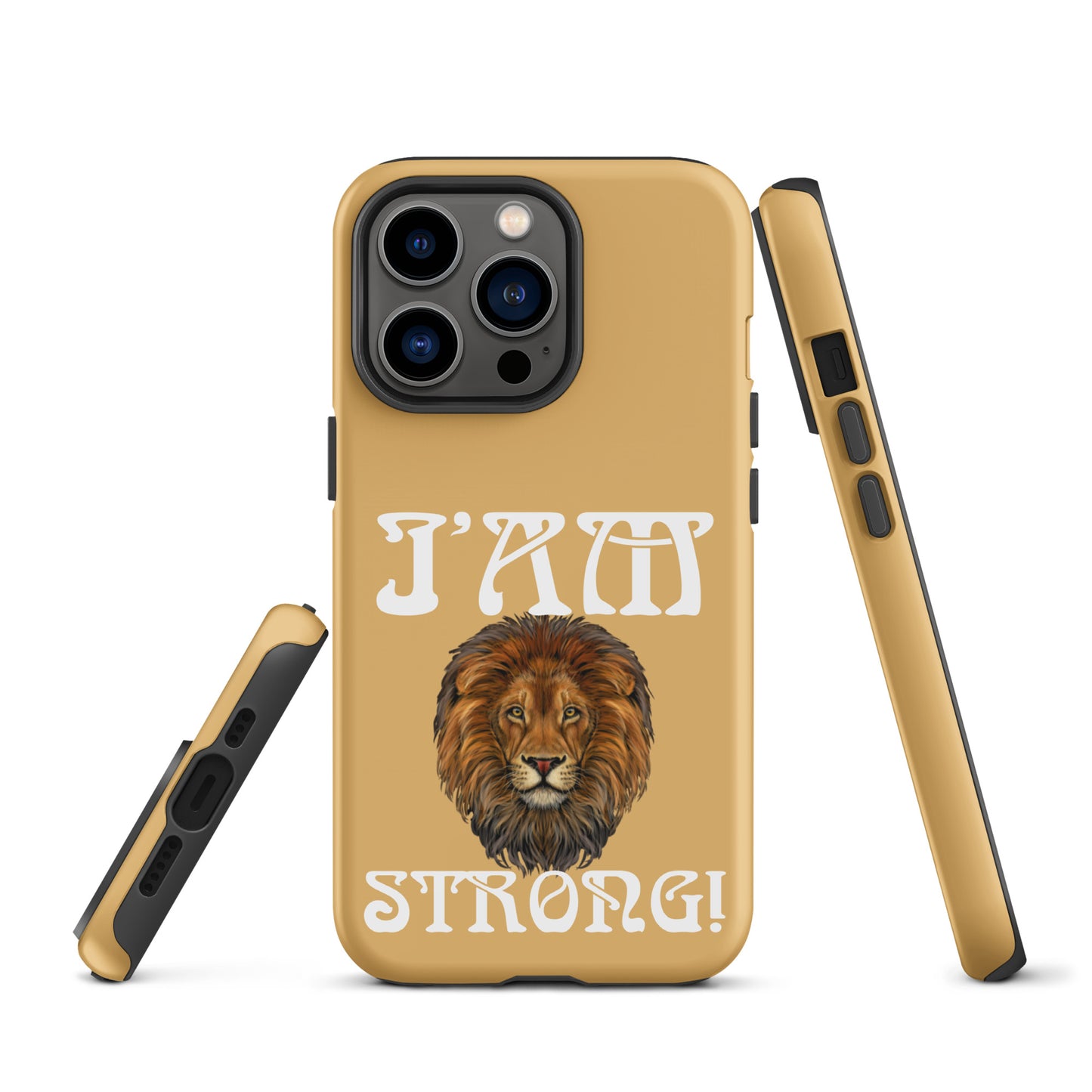 “I’AM STRONG!” Fawn Tough Case for iPhone® W/White Font