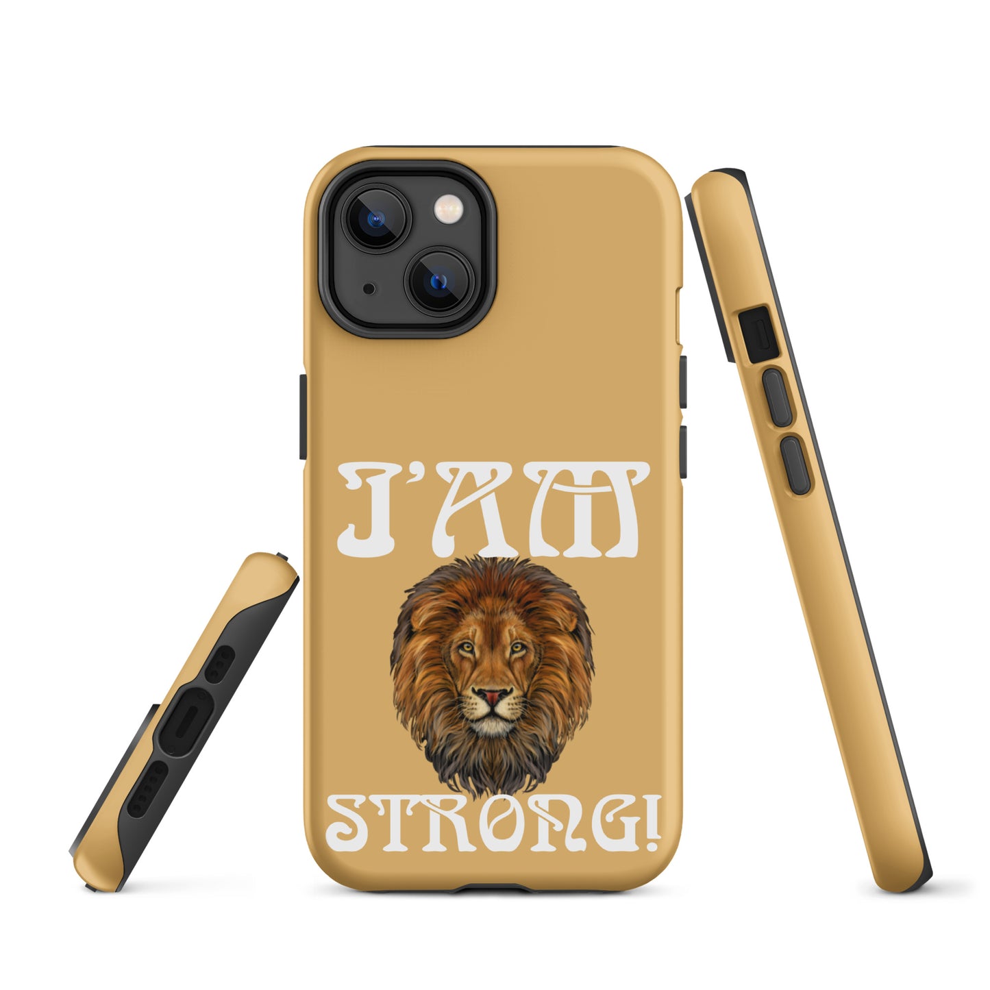 “I’AM STRONG!” Fawn Tough Case for iPhone® W/White Font