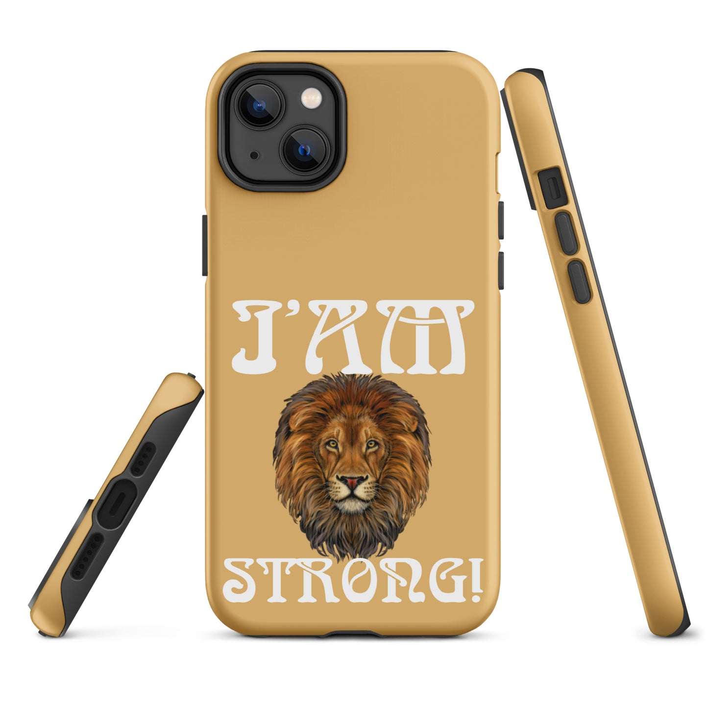 “I’AM STRONG!” Fawn Tough Case for iPhone® W/White Font