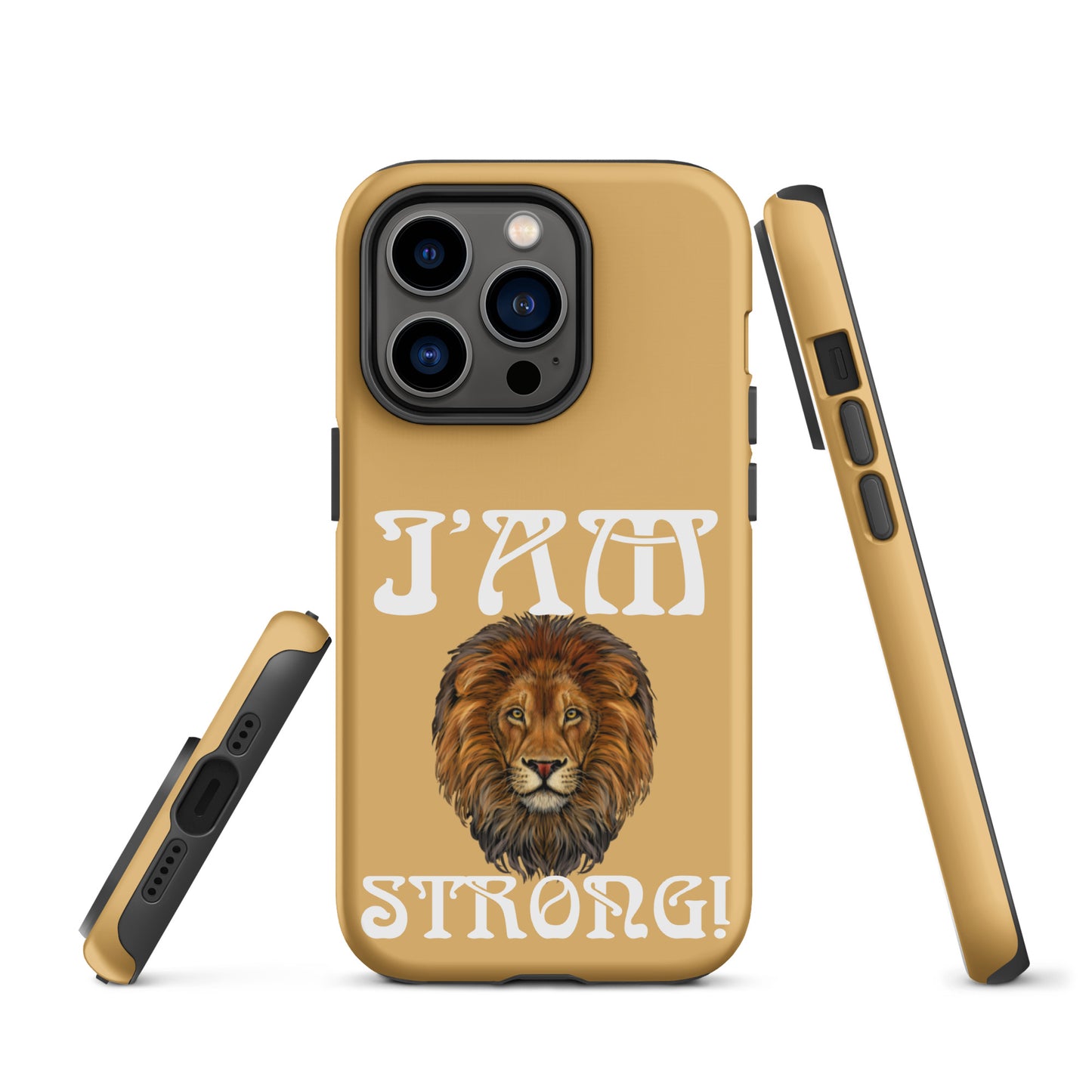 “I’AM STRONG!” Fawn Tough Case for iPhone® W/White Font