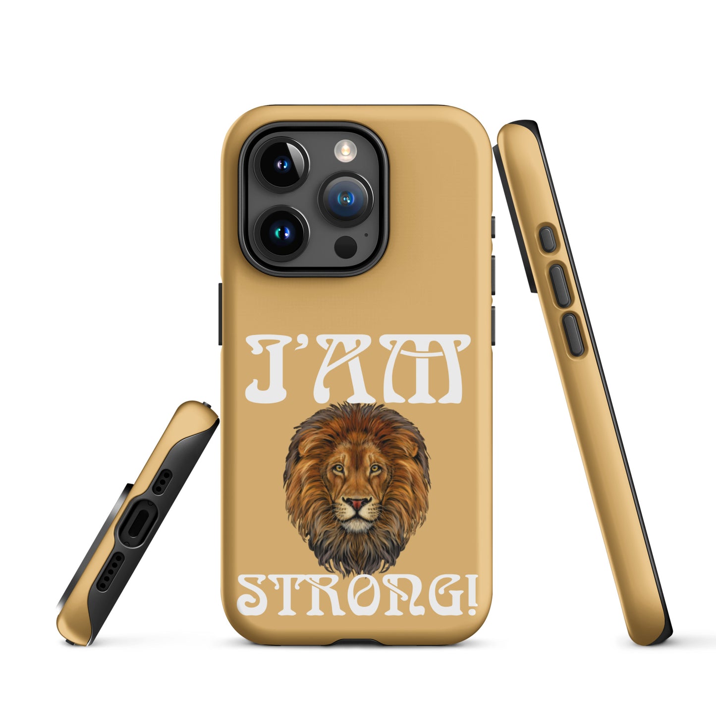 “I’AM STRONG!” Fawn Tough Case for iPhone® W/White Font