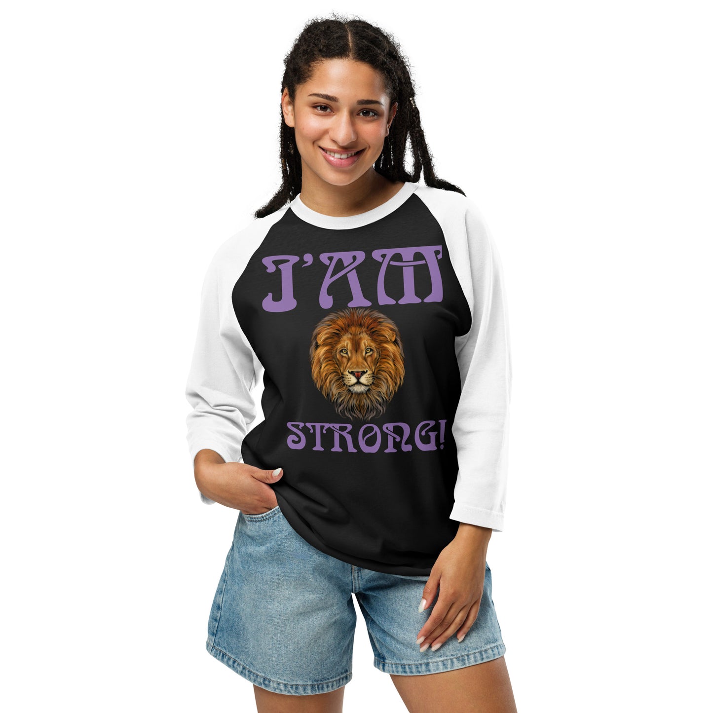 3/4 sleeve raglan shirt