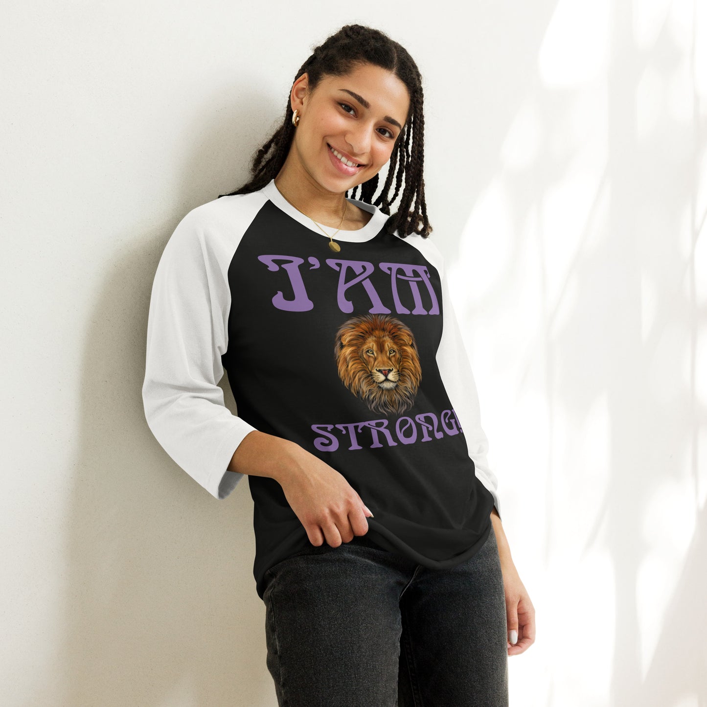 3/4 sleeve raglan shirt