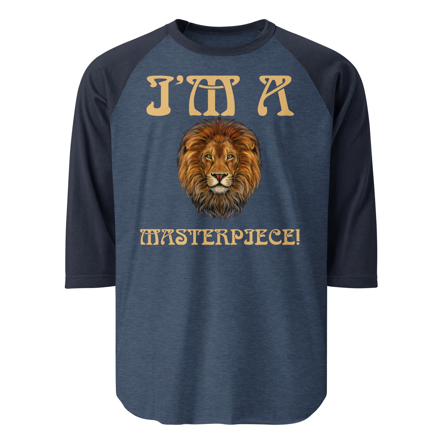 “I’M A MASTERPIECE!” 3/4 Sleeve Raglan Shirt W/Fawn Font
