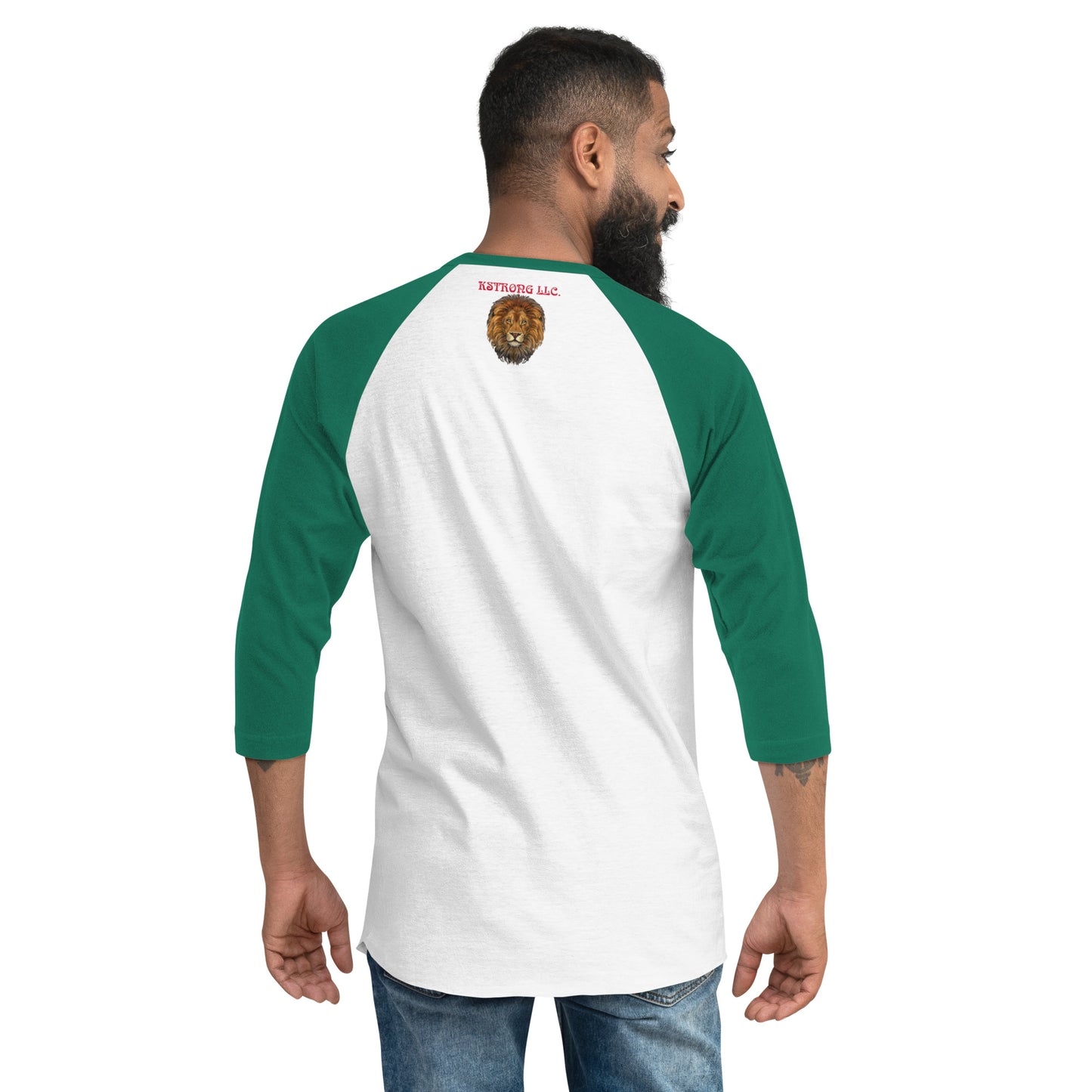 “I’AM STRONG!” 3/4 Sleeve Raglan Shirt W/Green Font