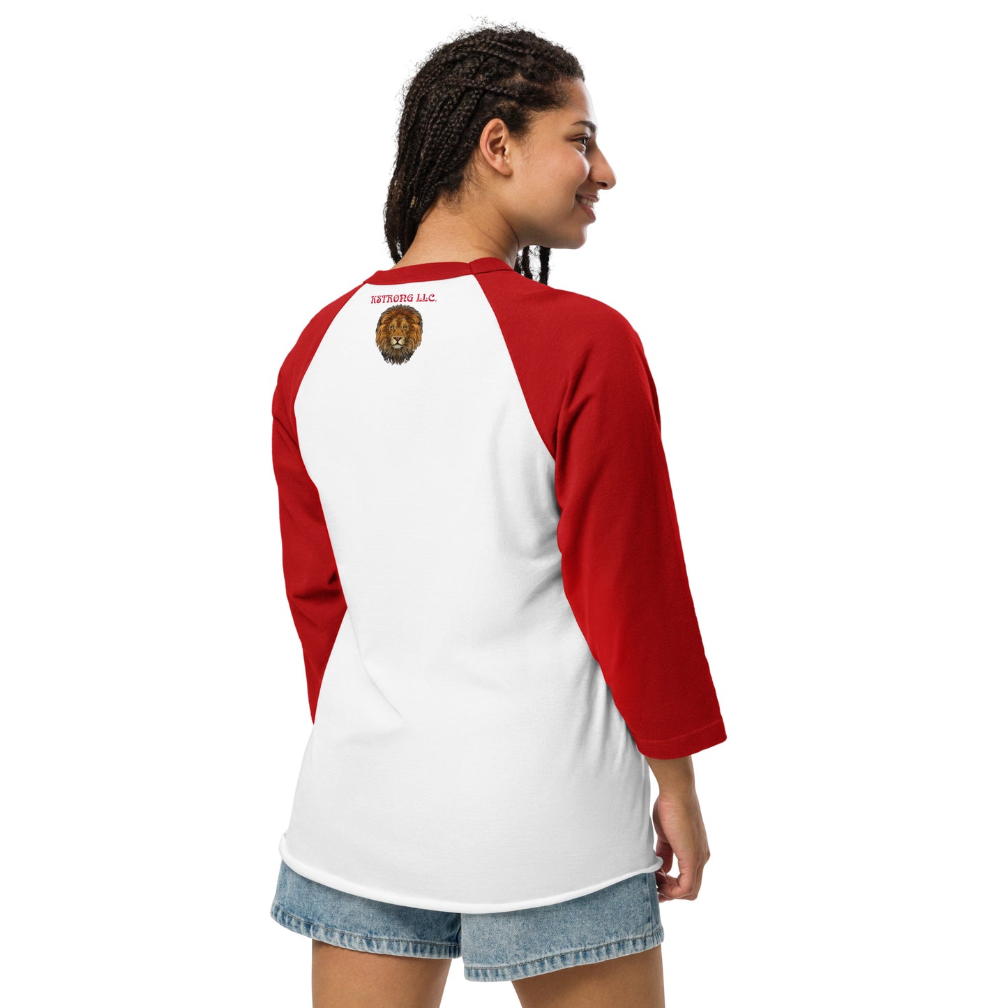 “I’AM STRONG!” 3/4 Sleeve Raglan Shirt W/Yellow Font