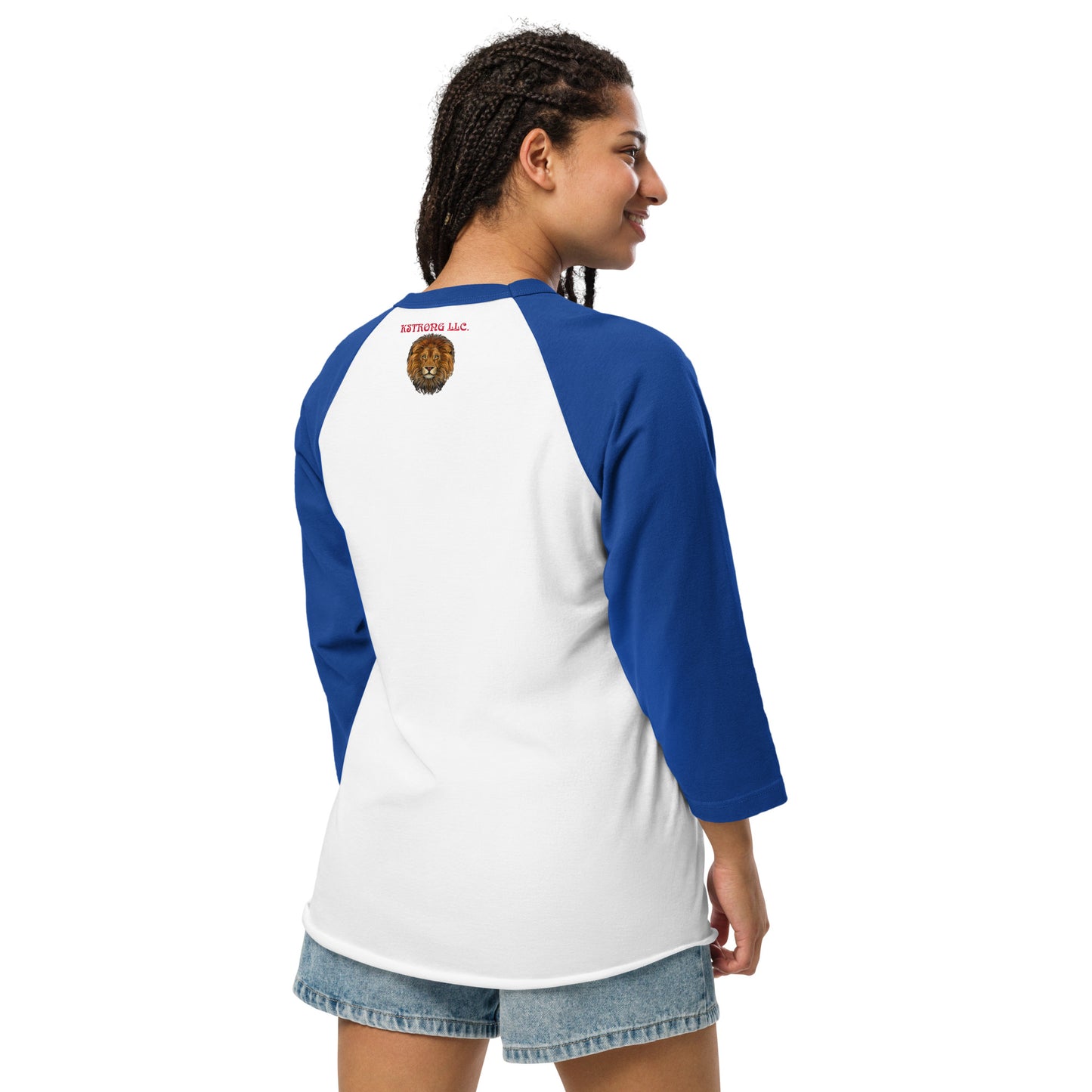 “I’AM BRAVE!” 3/4 Sleeve Raglan Shirt W/Red Font
