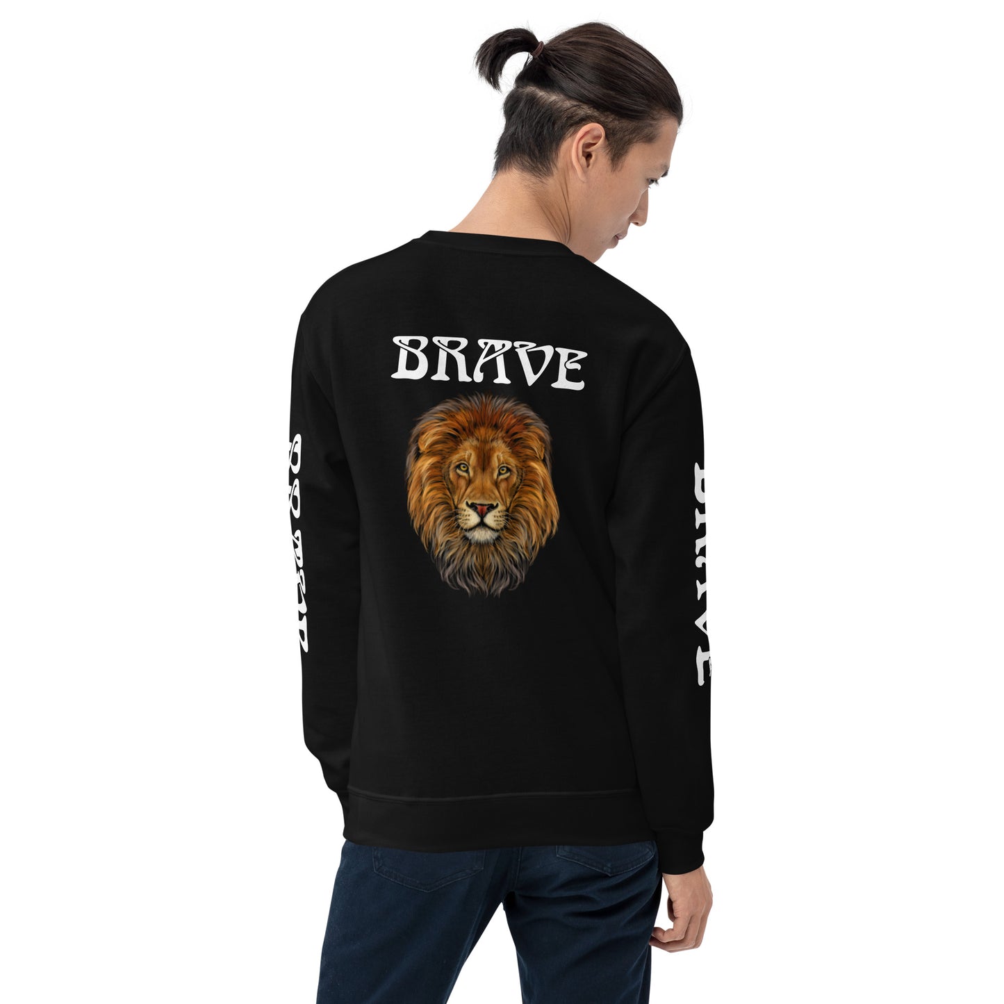 “BRAVE”Unisex Sweatshirt W/White Font