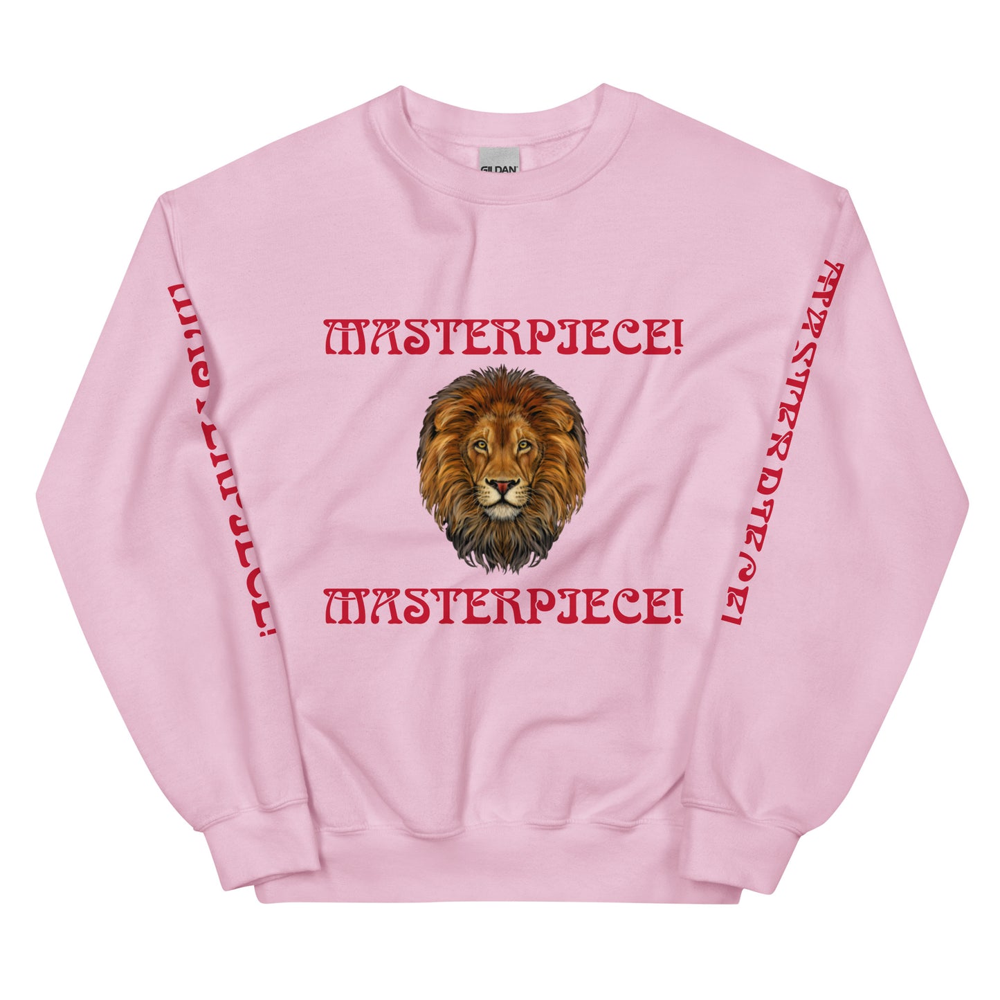 “MASTERPIECE!”Unisex Sweatshirt W/Red Font