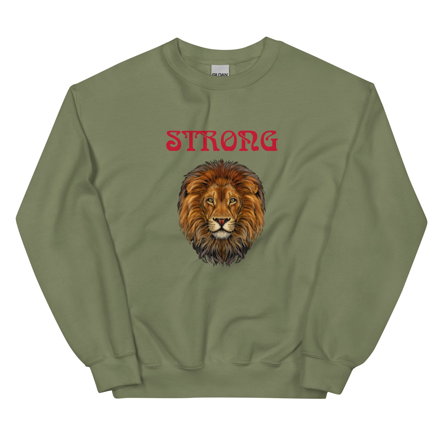 “STRONG”Unisex Sweatshirt W/Red Font