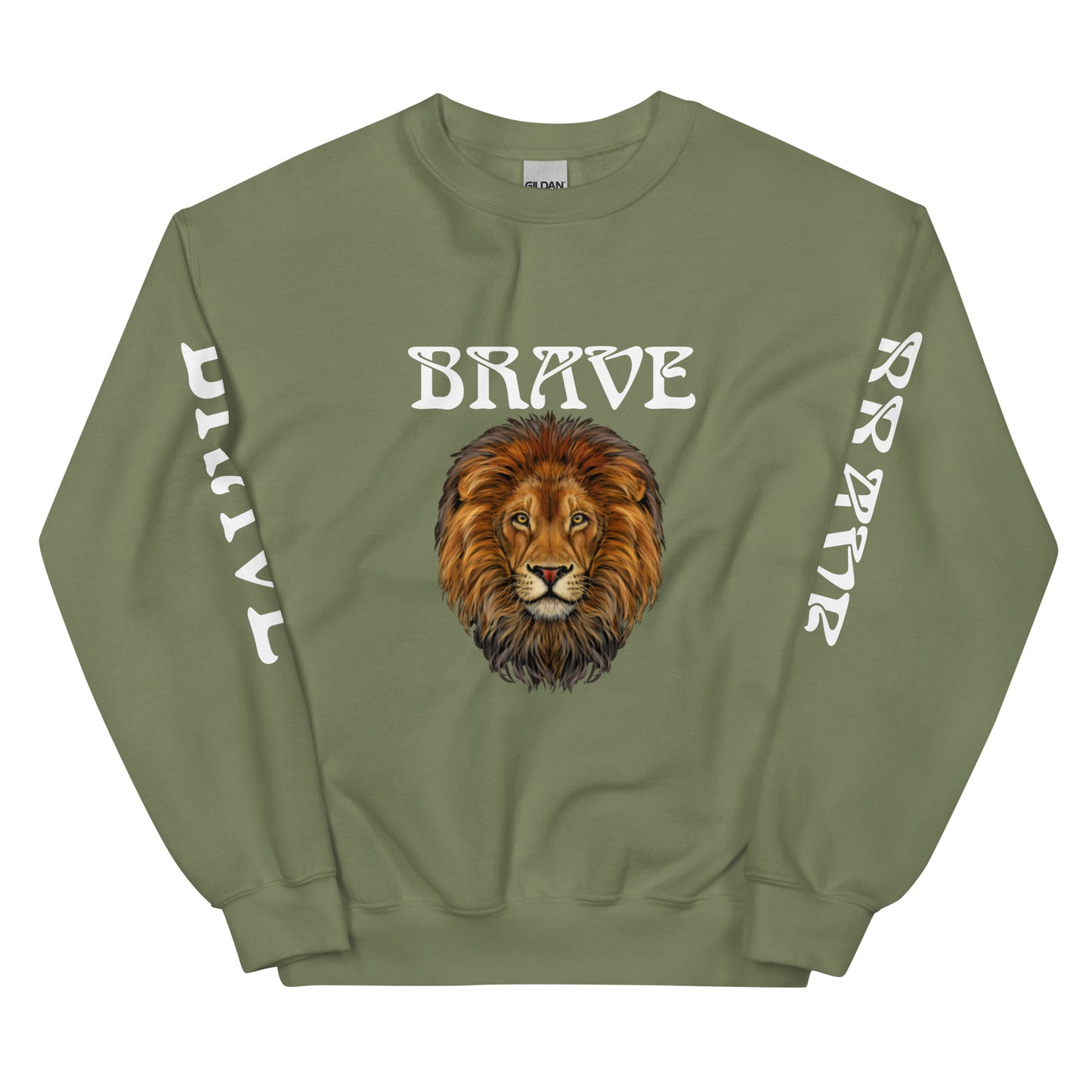 “BRAVE”Unisex Sweatshirt W/White Font