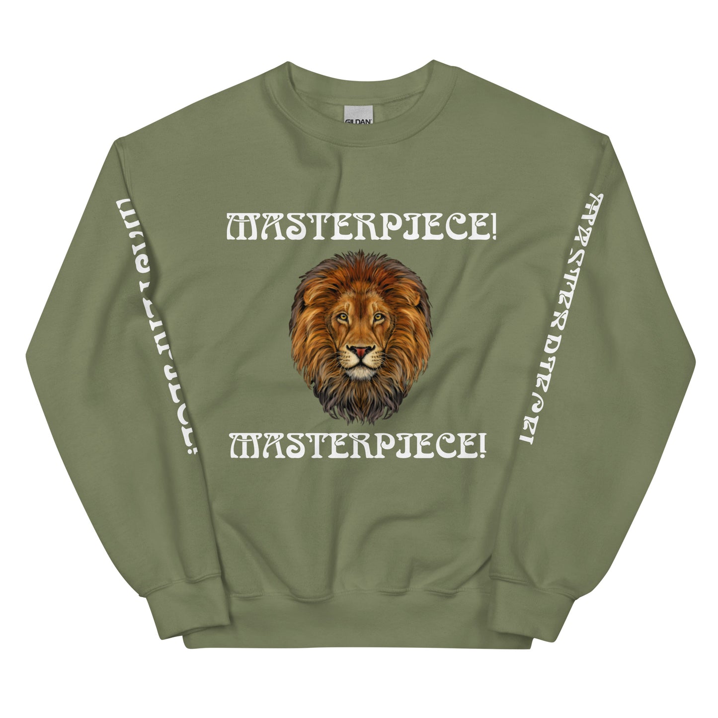 “MASTERPIECE!”Unisex Sweatshirt W/White Font