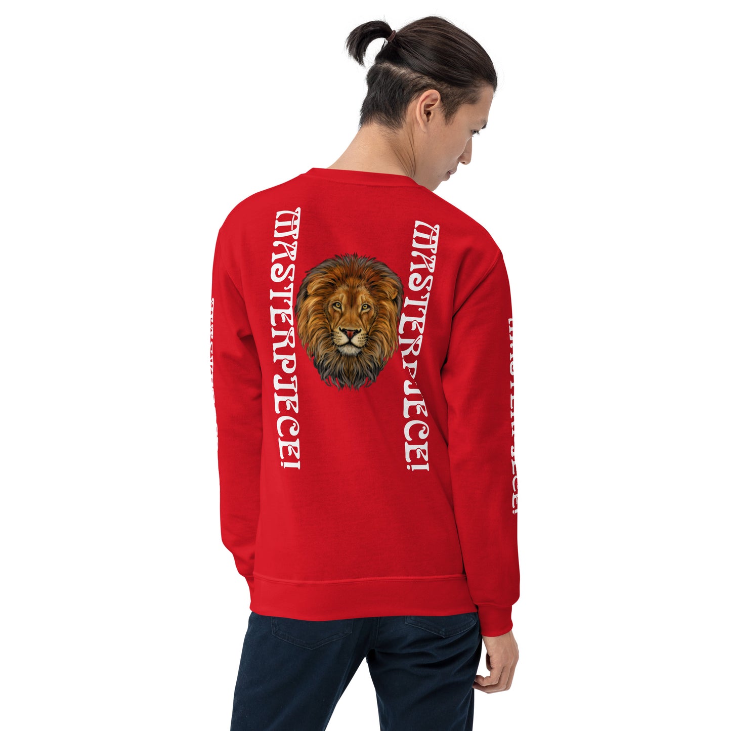 “MASTERPIECE!”Unisex Sweatshirt W/White Font