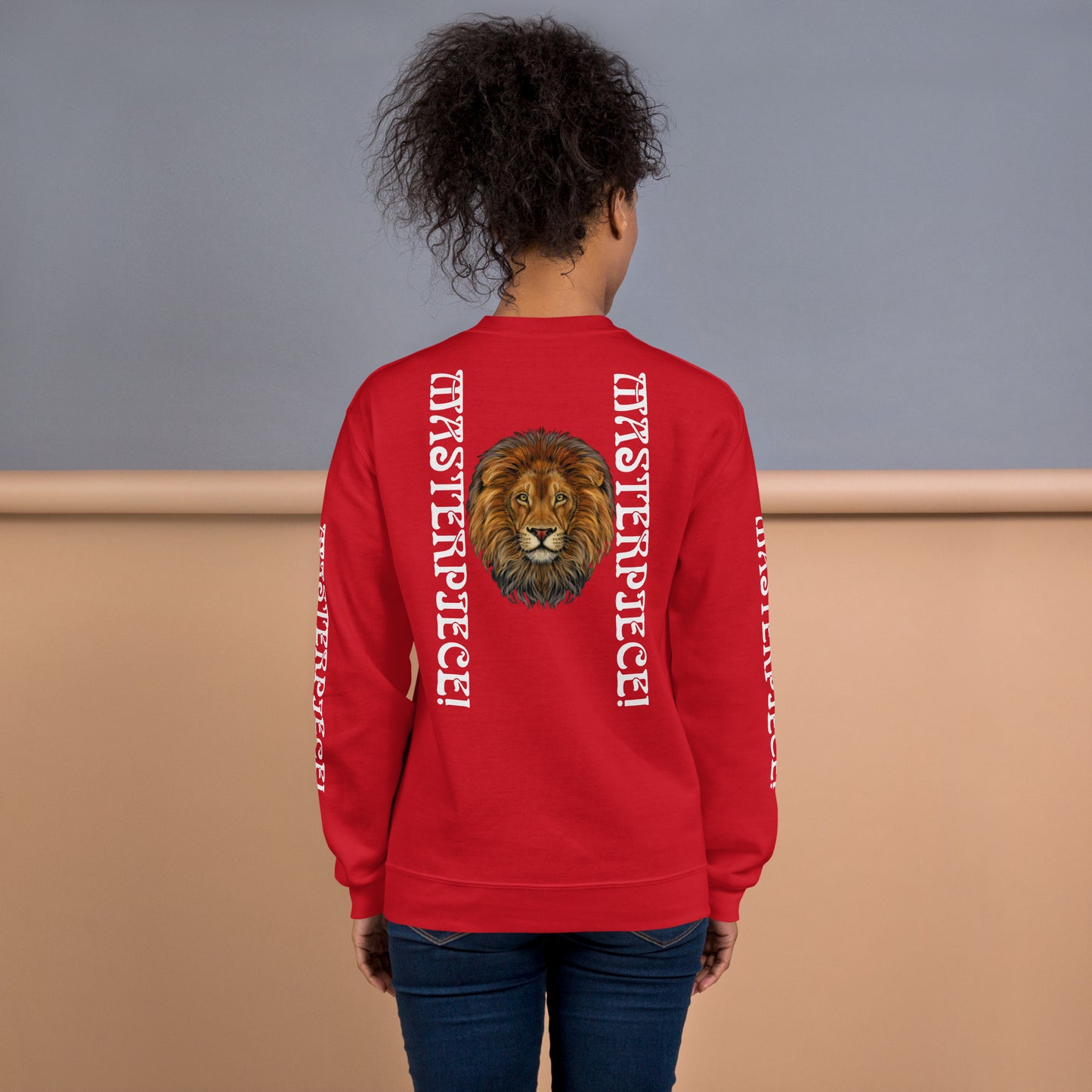 “MASTERPIECE!”Unisex Sweatshirt W/White Font