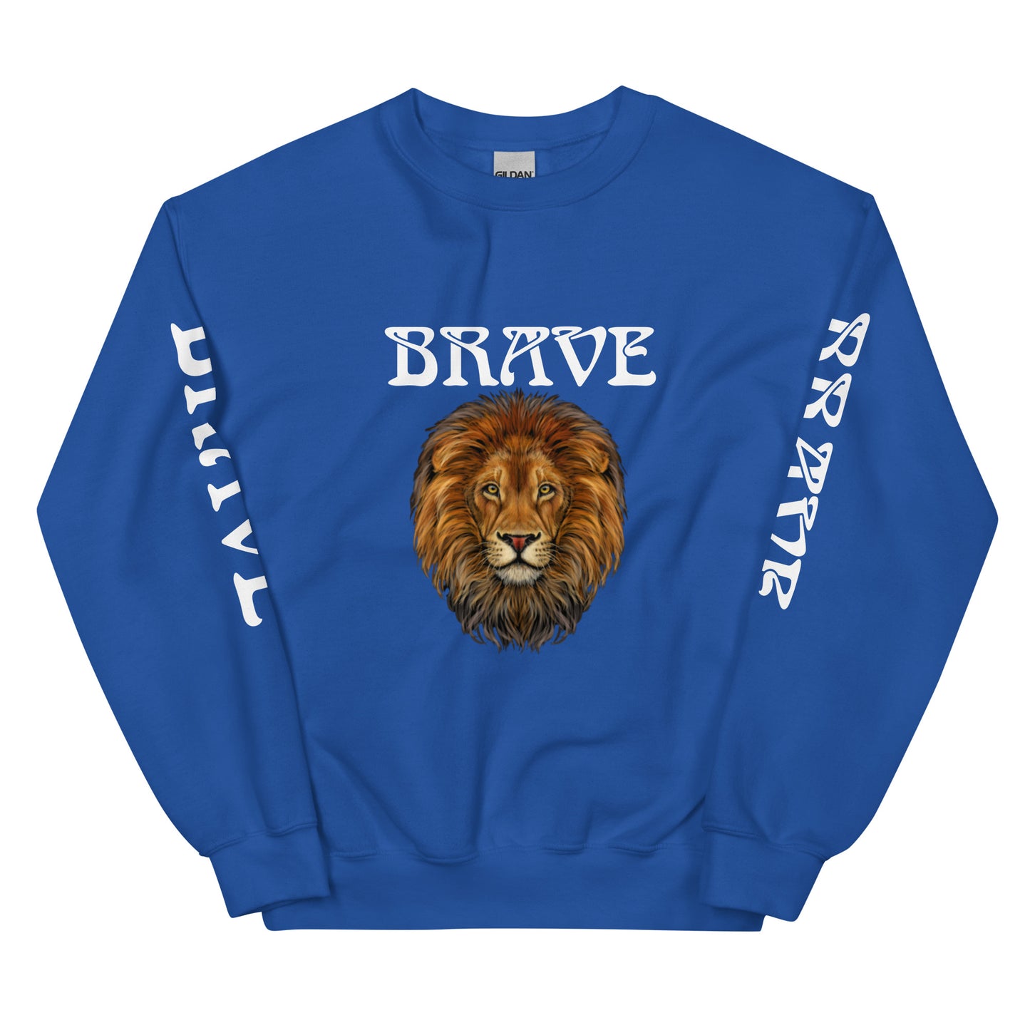 “BRAVE”Unisex Sweatshirt W/White Font