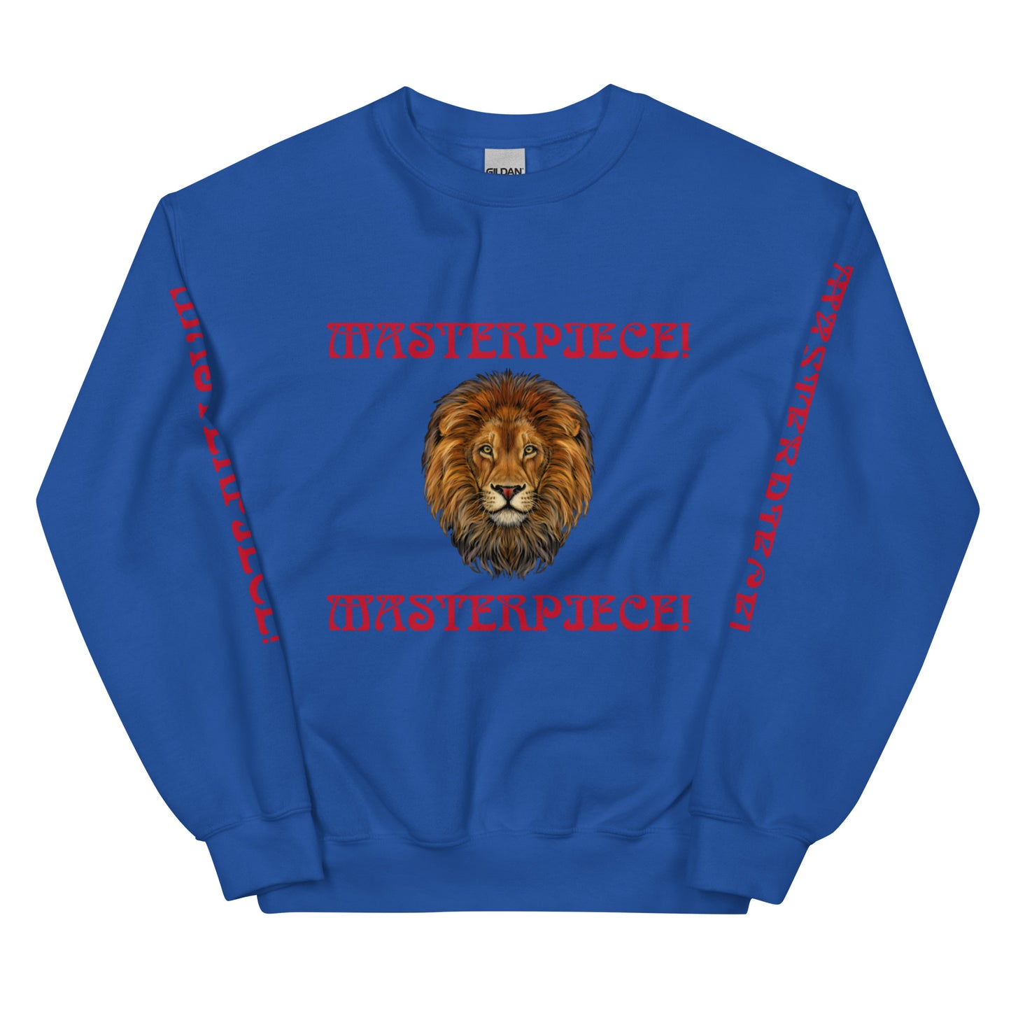 “MASTERPIECE!”Unisex Sweatshirt W/Red Font