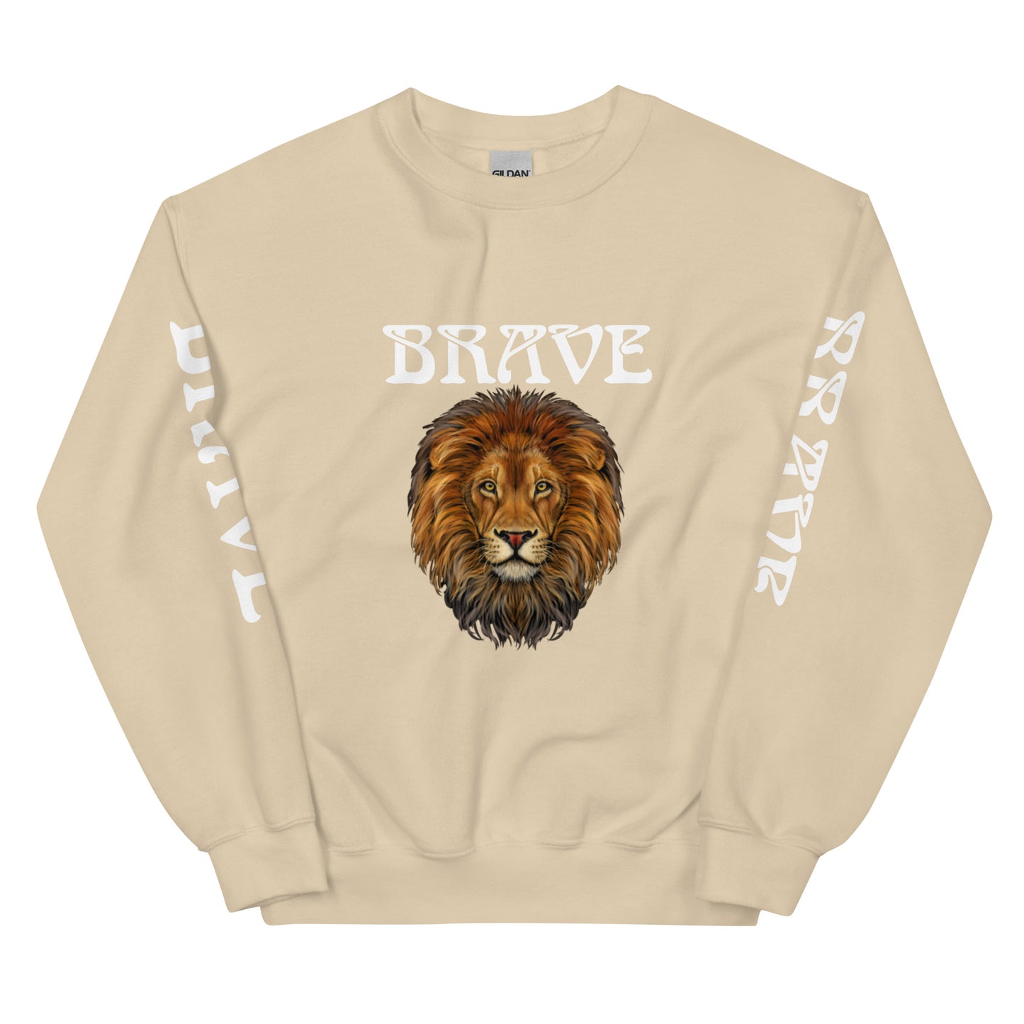 “BRAVE”Unisex Sweatshirt W/White Font