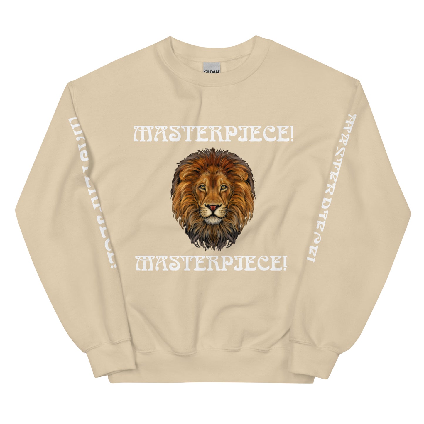 “MASTERPIECE!”Unisex Sweatshirt W/White Font