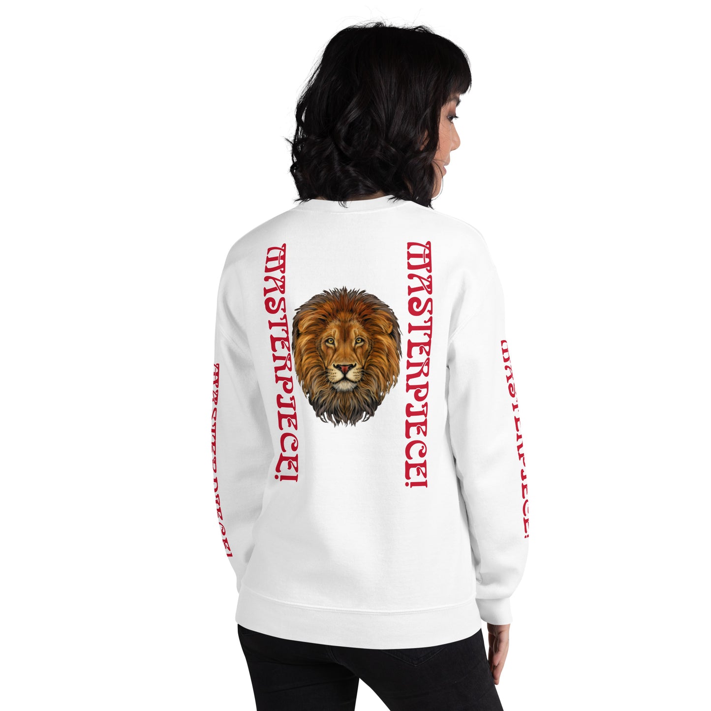 “MASTERPIECE!”Unisex Sweatshirt W/Red Font