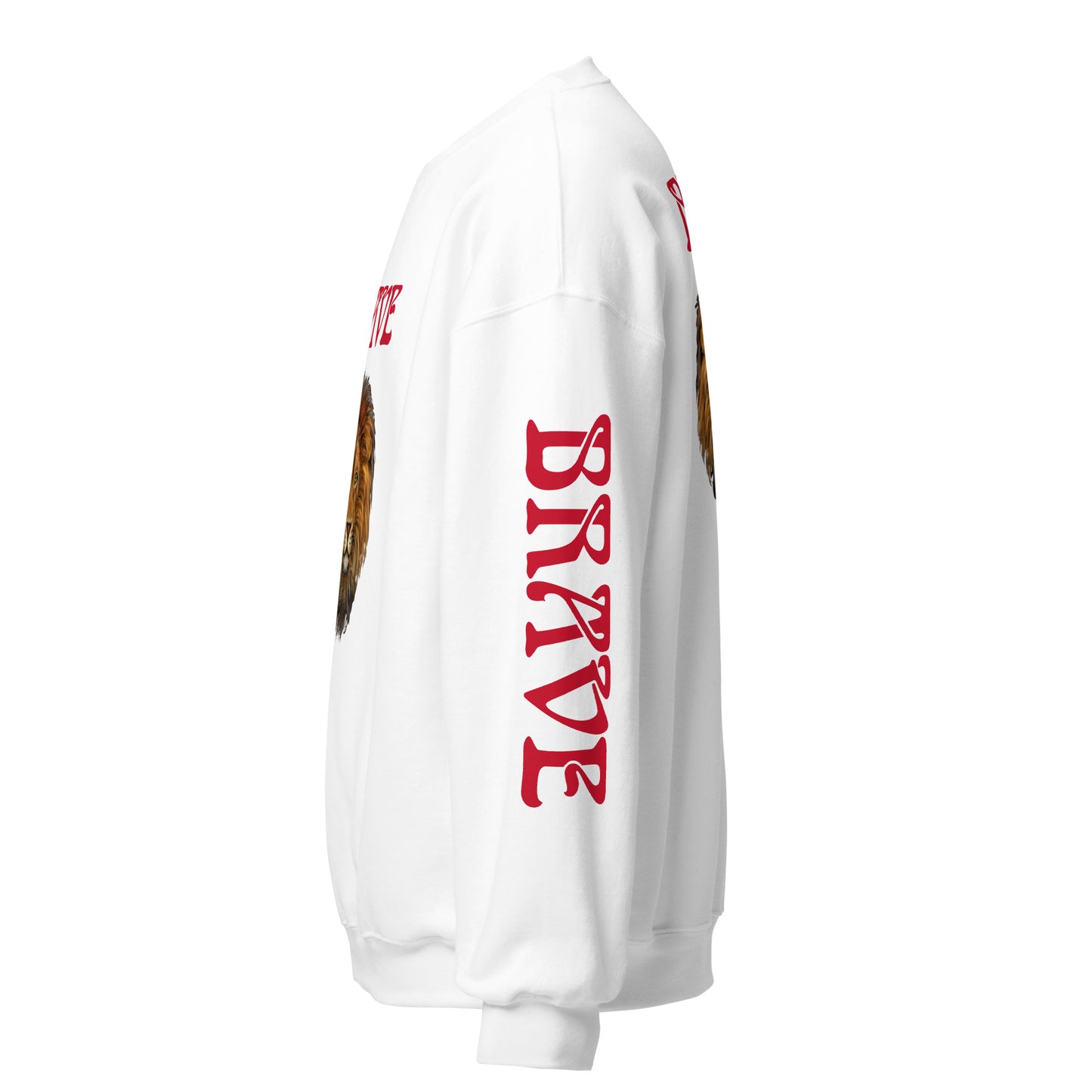 “BRAVE”Unisex Sweatshirt W/Red Font