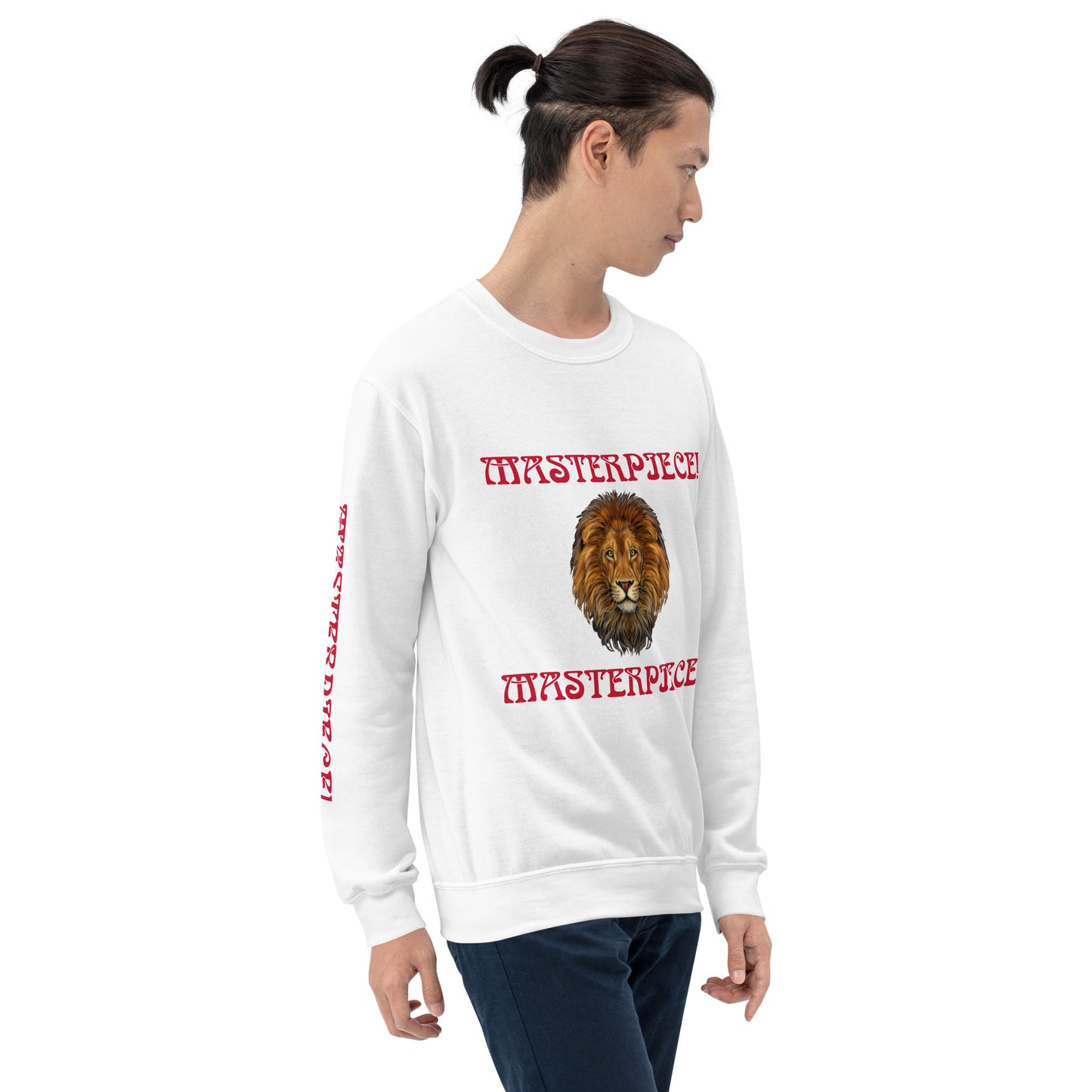 “MASTERPIECE!”Unisex Sweatshirt W/Red Font