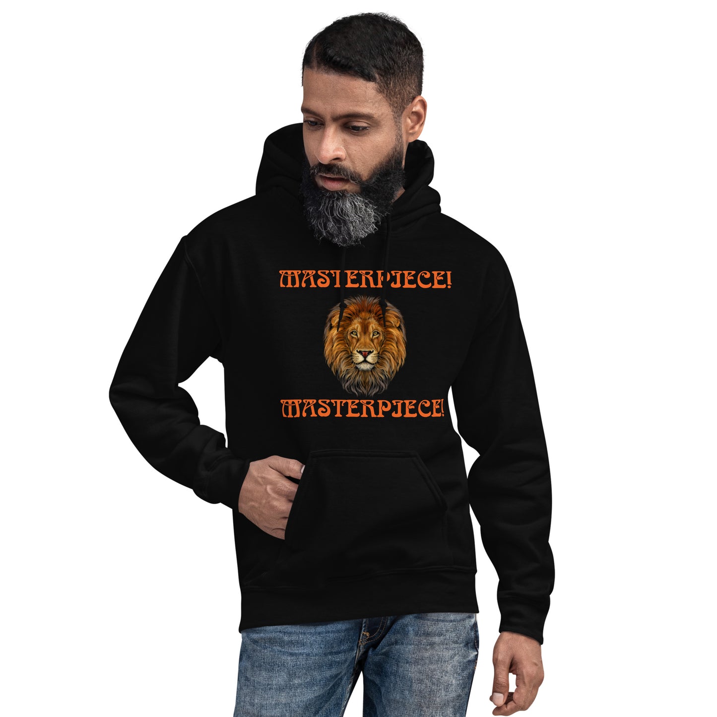 “MASTERPIECE!"Unisex Hoodie W/Orange Font