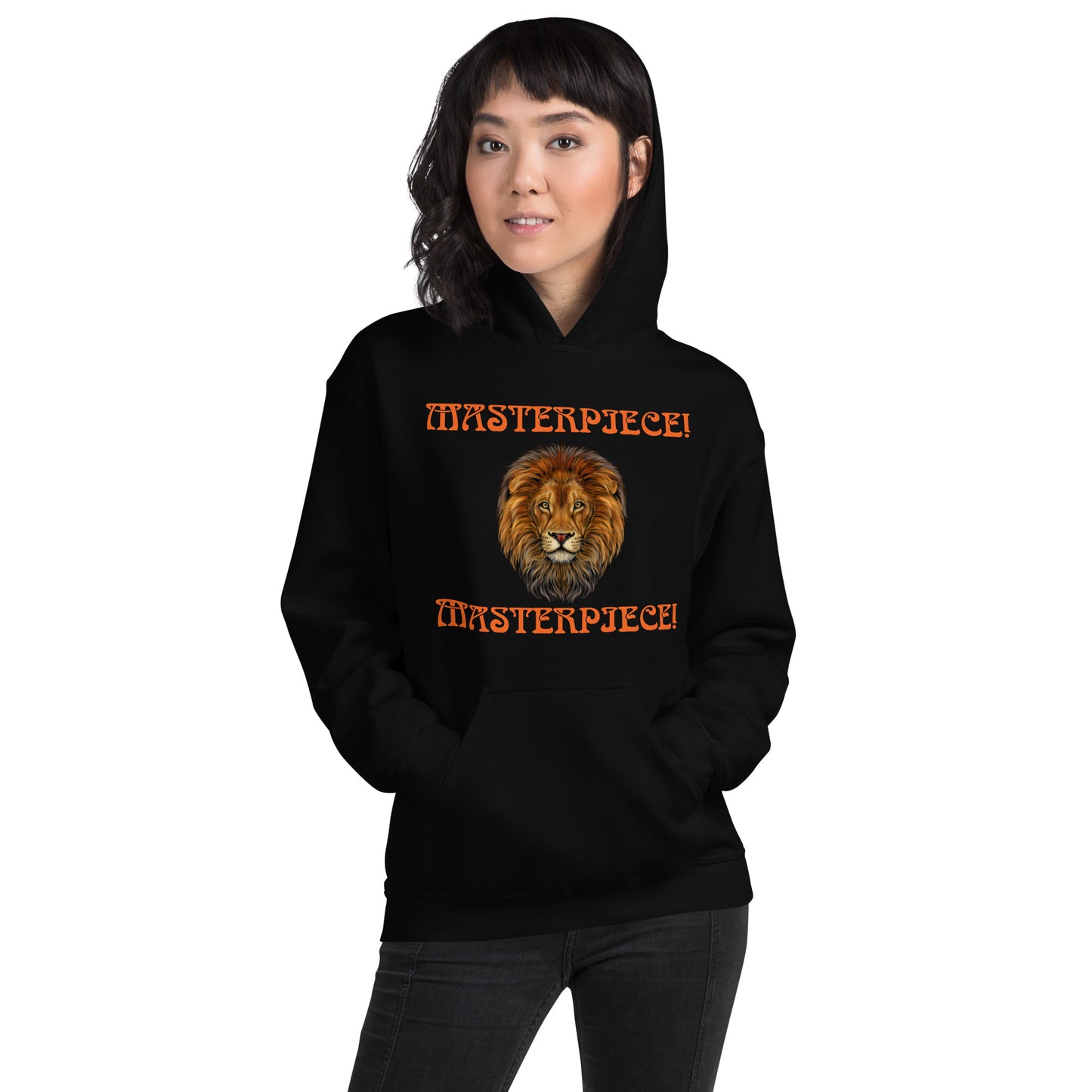 “MASTERPIECE!"Unisex Hoodie W/Orange Font