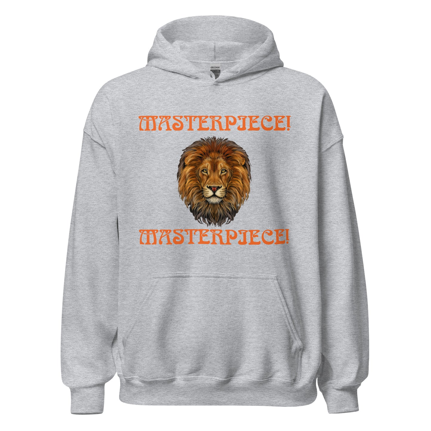 “MASTERPIECE!"Unisex Hoodie W/Orange Font
