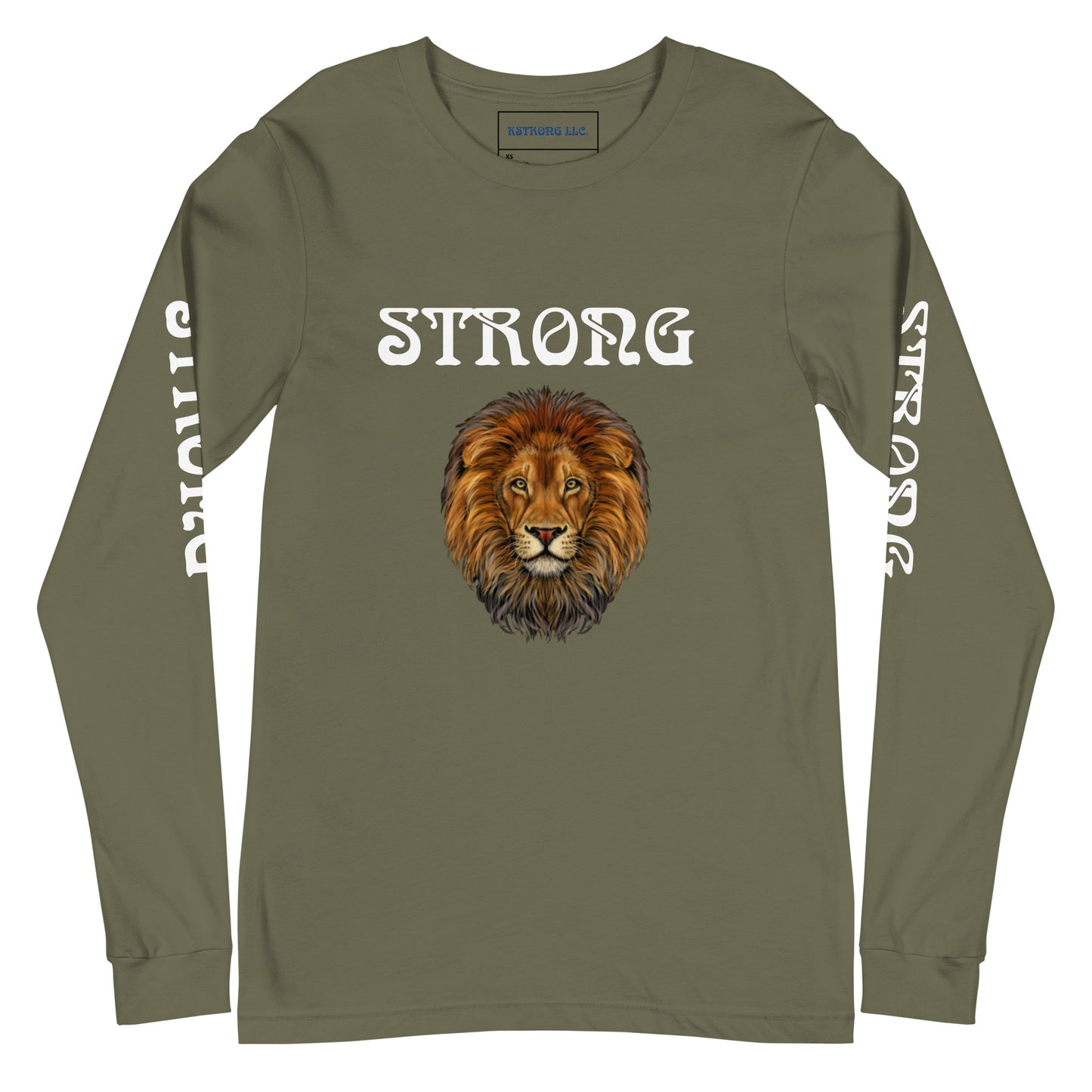“STRONG”Unisex Long Sleeve Tee W/White Font