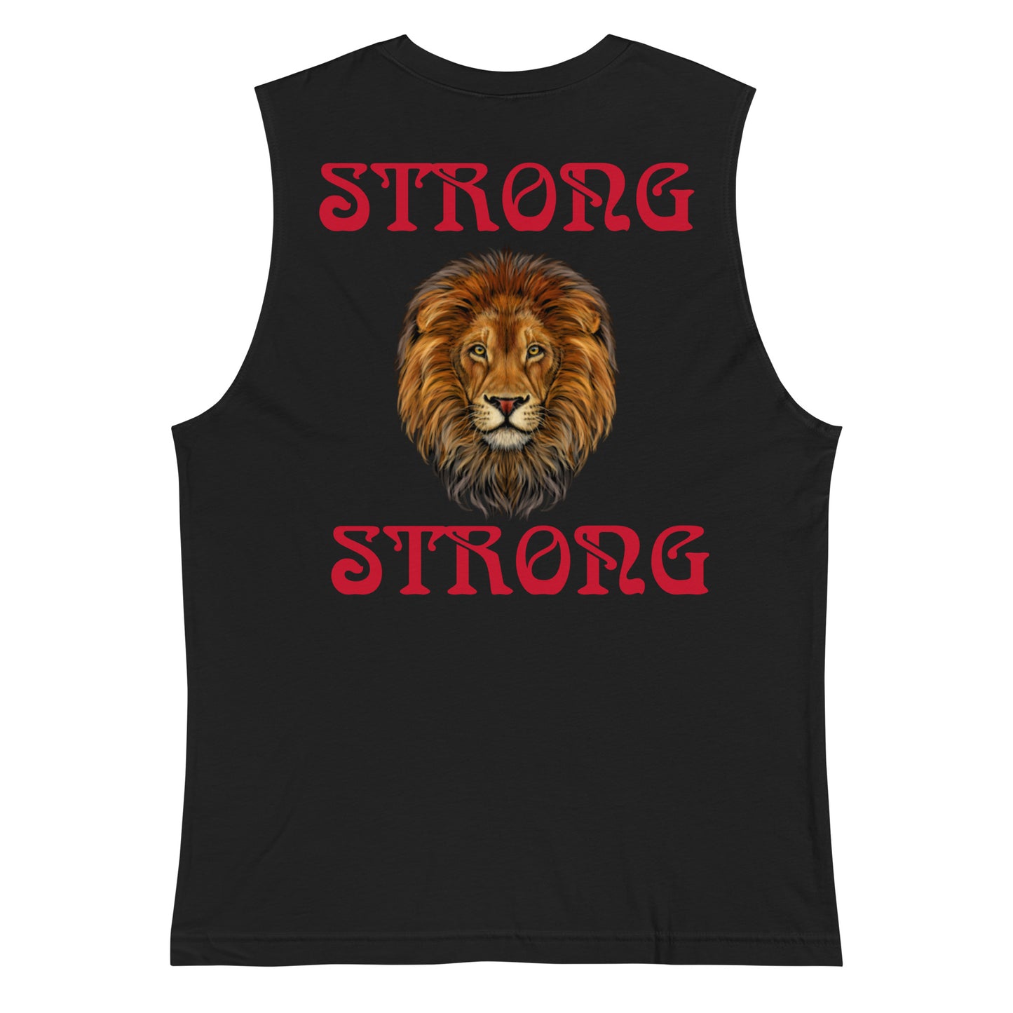 “STRONG”Men’s Muscle Shirt W/Red Font