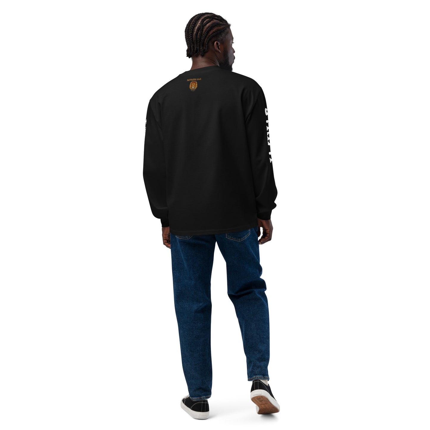 “I’AM A WARRIOR!” Premium Heavyweight Long Sleeve Shirt W/White Font