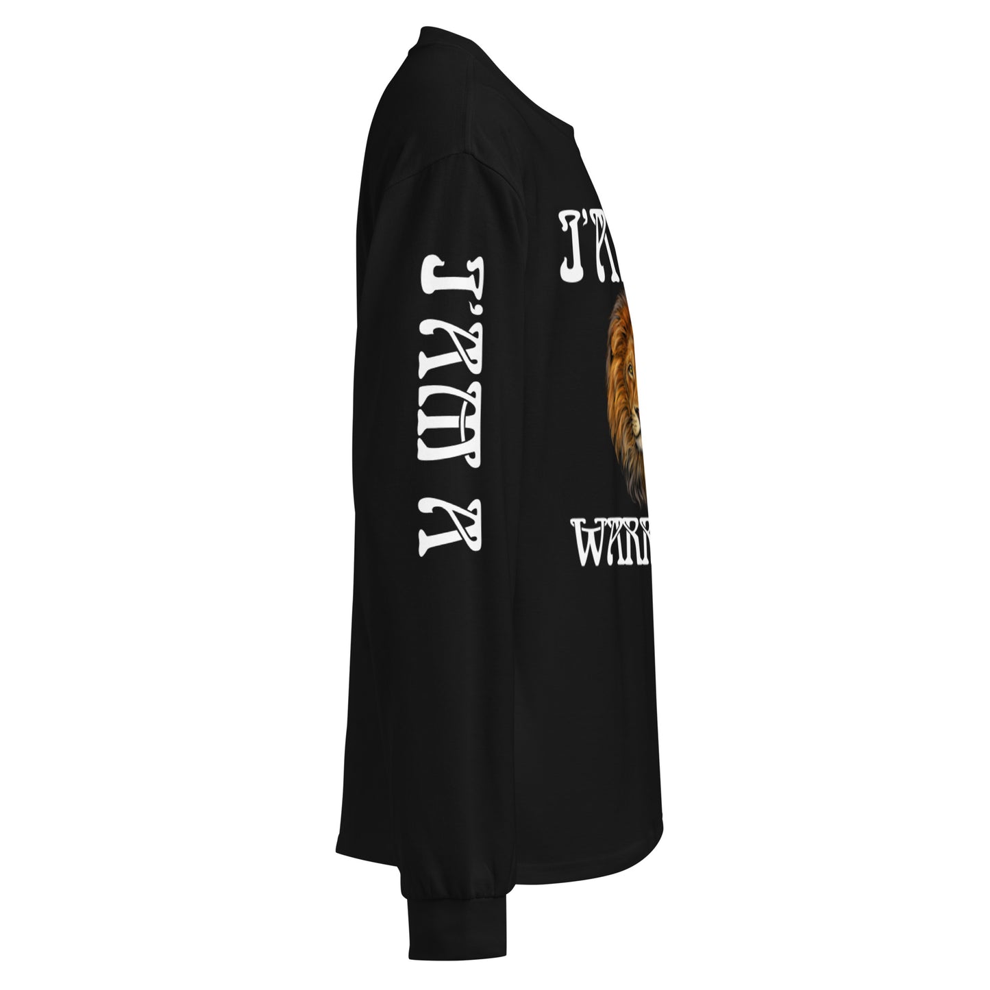 “I’AM A WARRIOR!” Premium Heavyweight Long Sleeve Shirt W/White Font