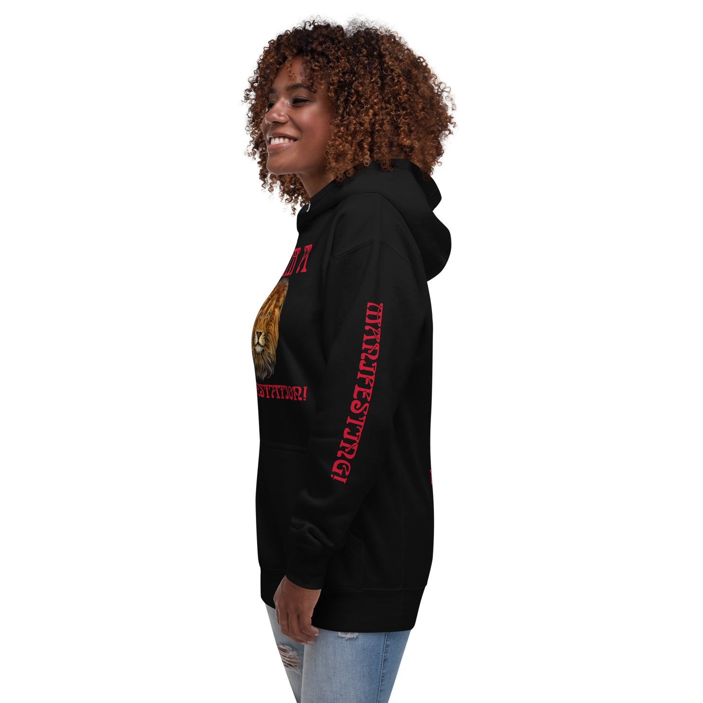“I’AM A MANIFESTATION!Unisex Hoodie W/Red Font