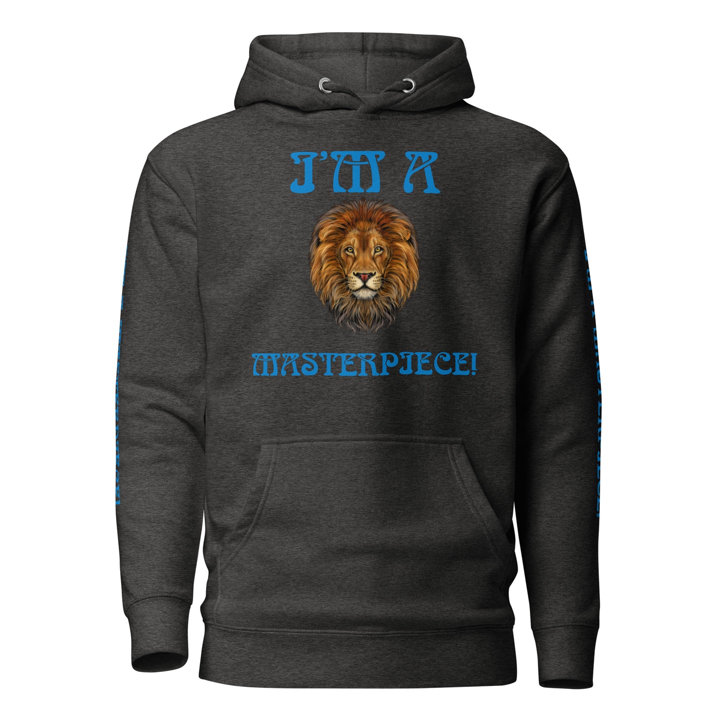 “I”AM A MASTERPIECE!"Unisex Hoodie W/SkyBlue Font