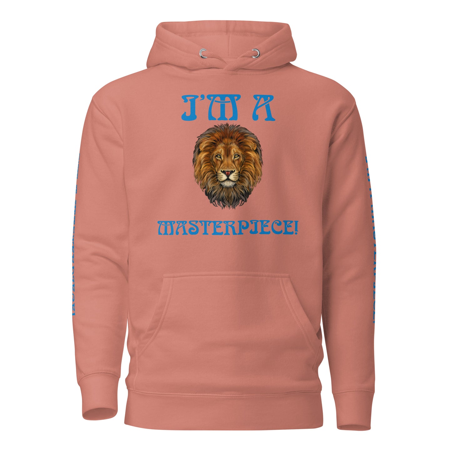 “I”AM A MASTERPIECE!"Unisex Hoodie W/SkyBlue Font