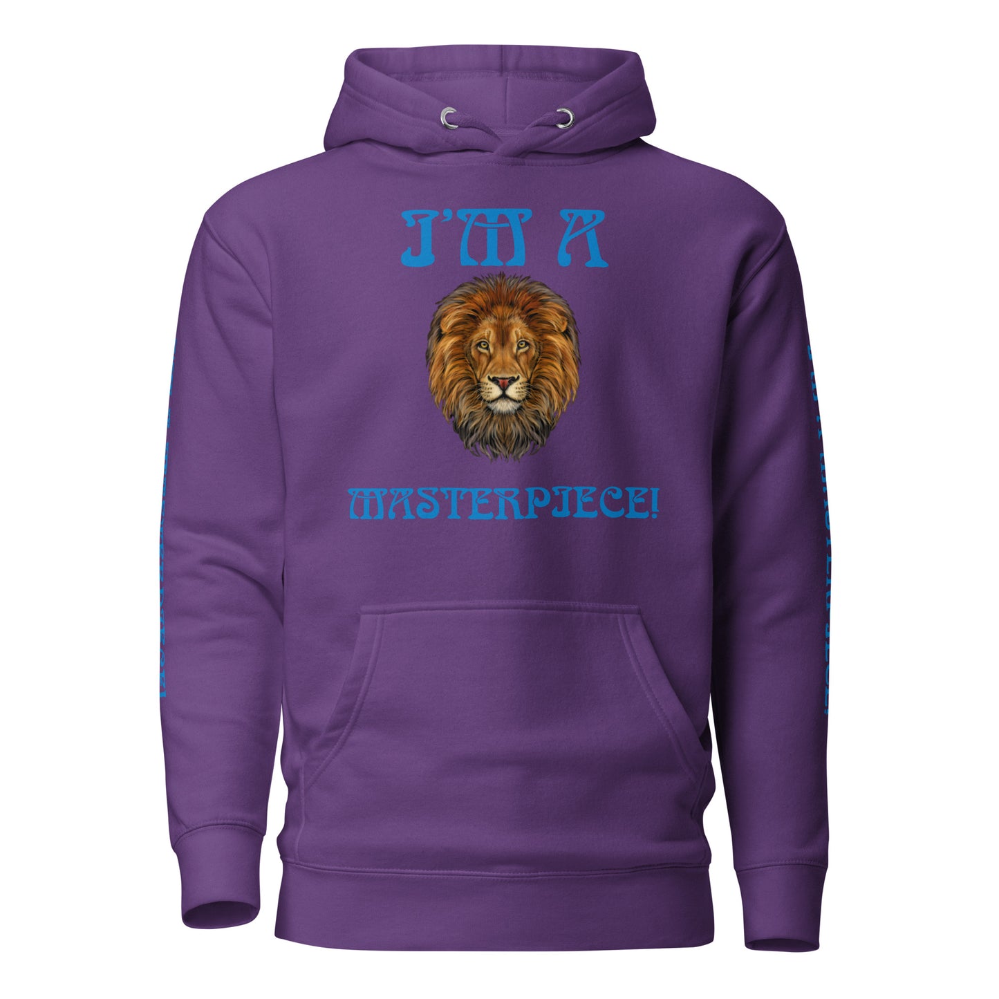 “I”AM A MASTERPIECE!"Unisex Hoodie W/SkyBlue Font