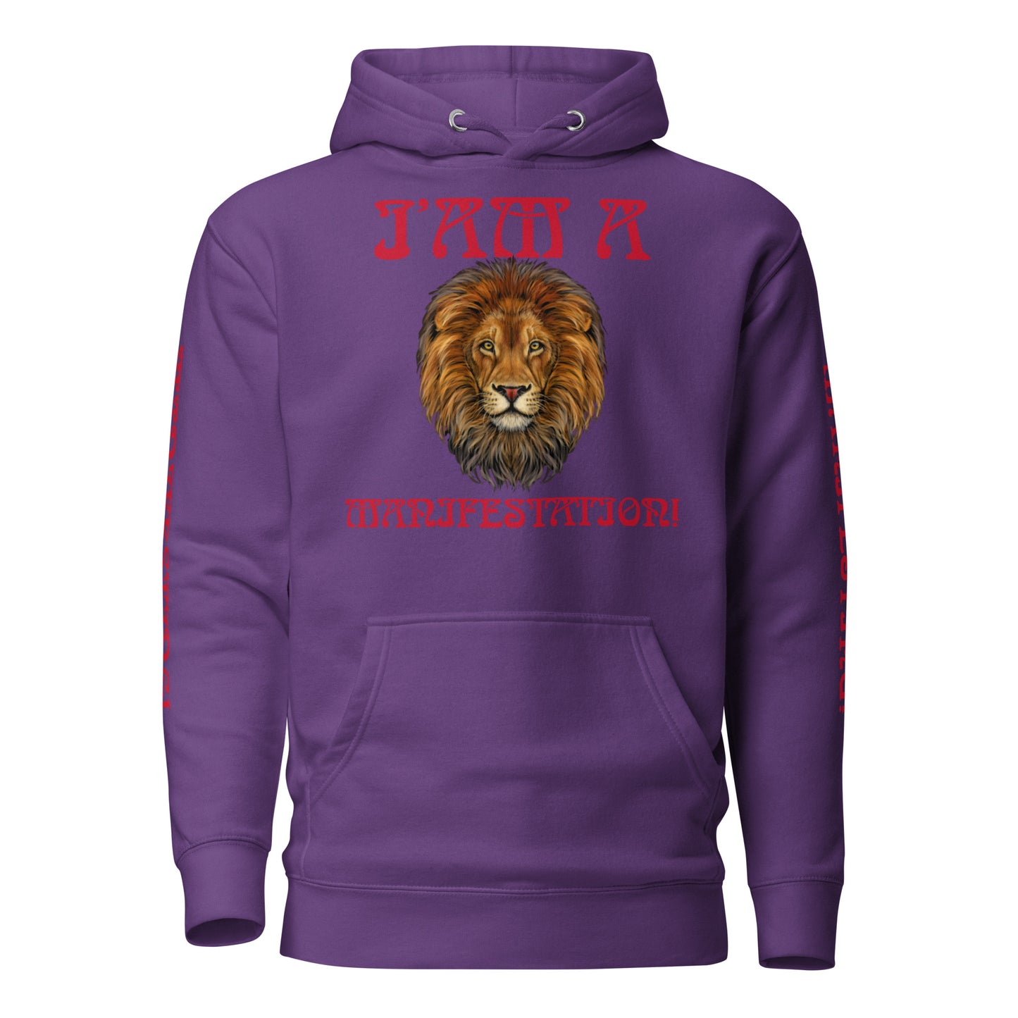 “I’AM A MANIFESTATION!Unisex Hoodie W/Red Font