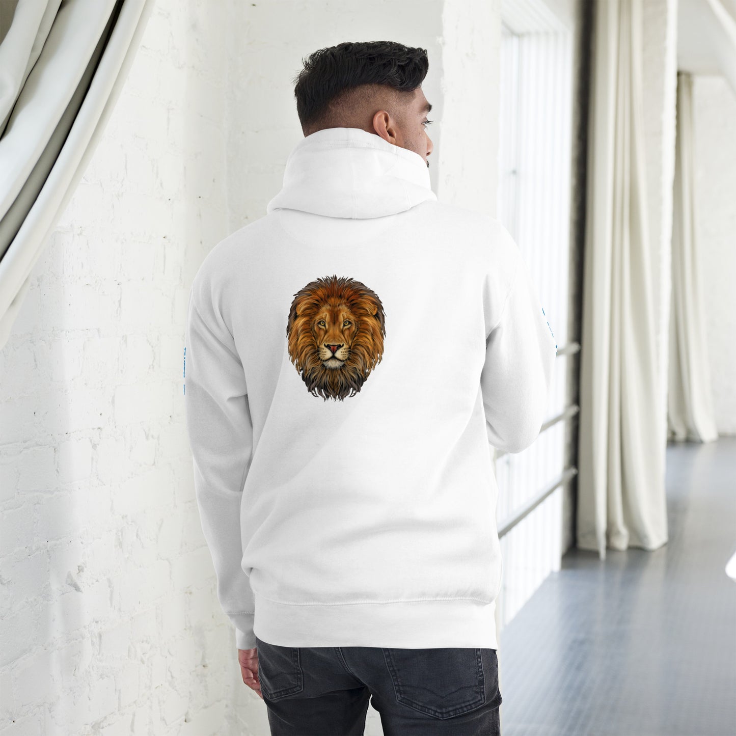 “I”AM A MASTERPIECE!"Unisex Hoodie W/SkyBlue Font
