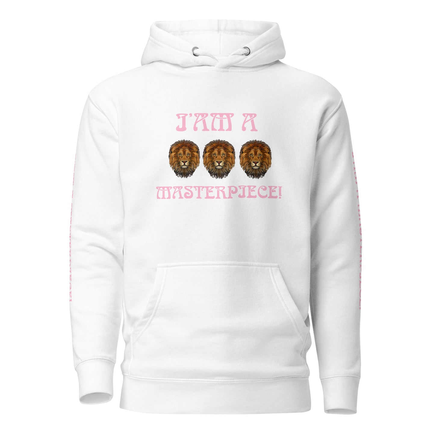 “I’AM A MASTERPIECE!”Unisex Hoodie W/Cotton Candy Font