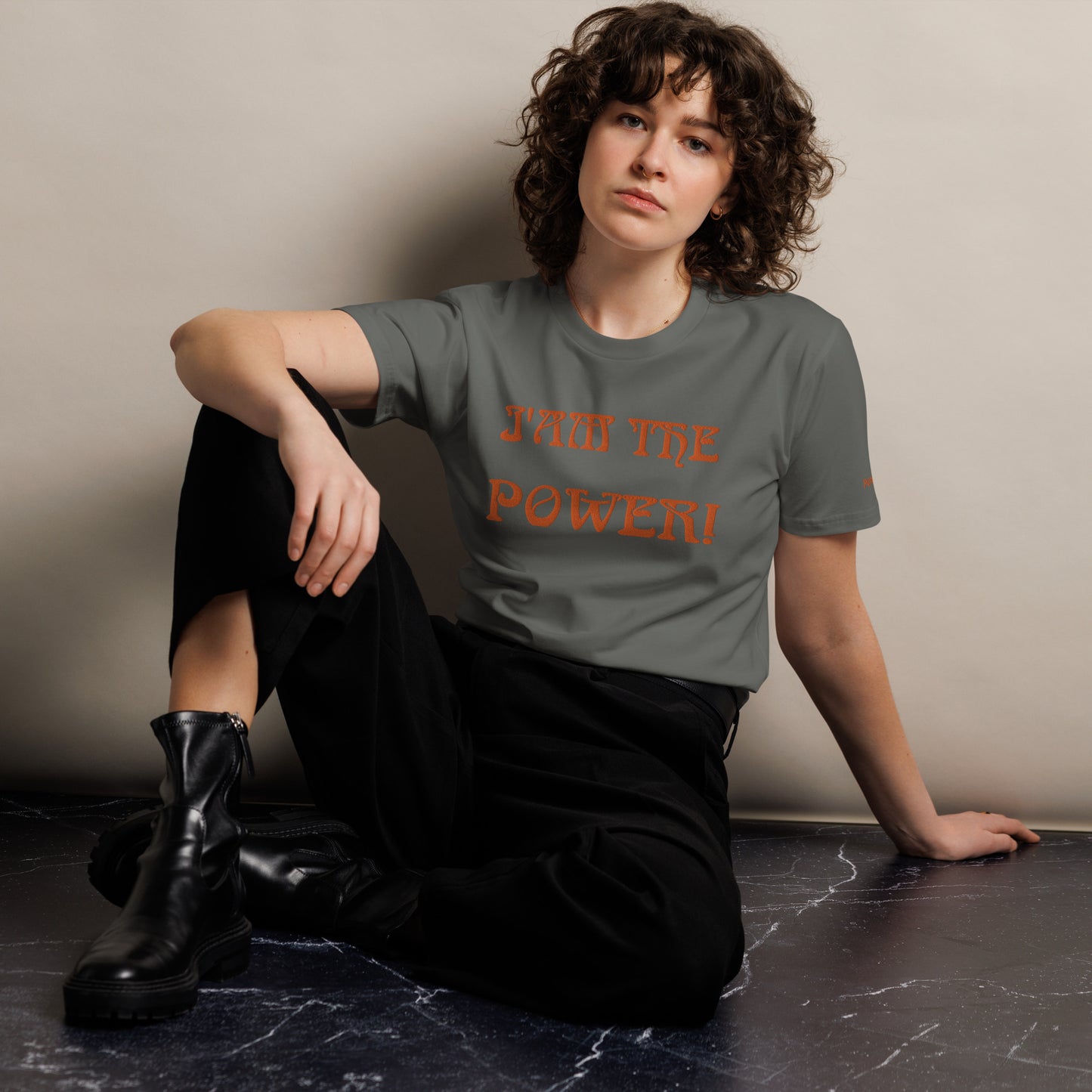 “I’AM THE POWER!”Unisex Premium T-Shirt W/Orange Font