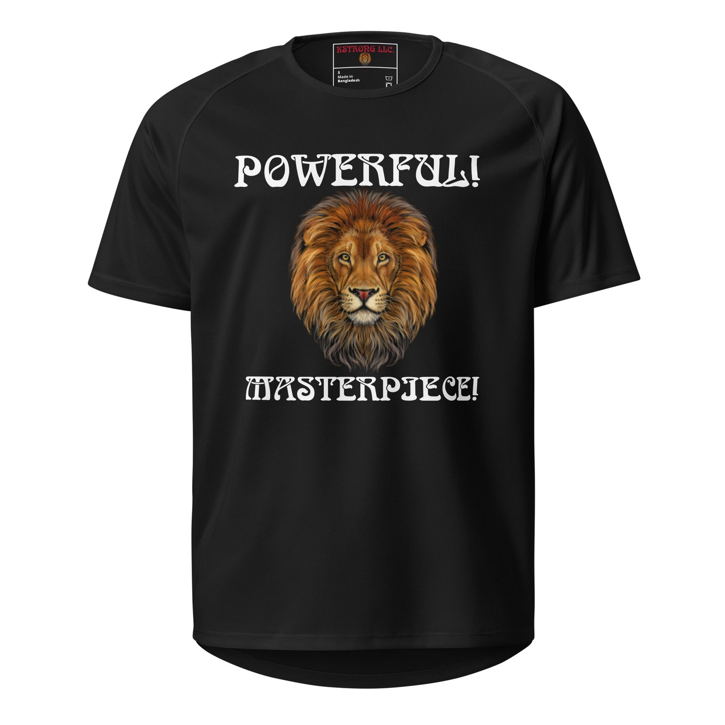 “POWERFUL!,MASTERPIECE!”Unisex Sports Jersey W/White Font
