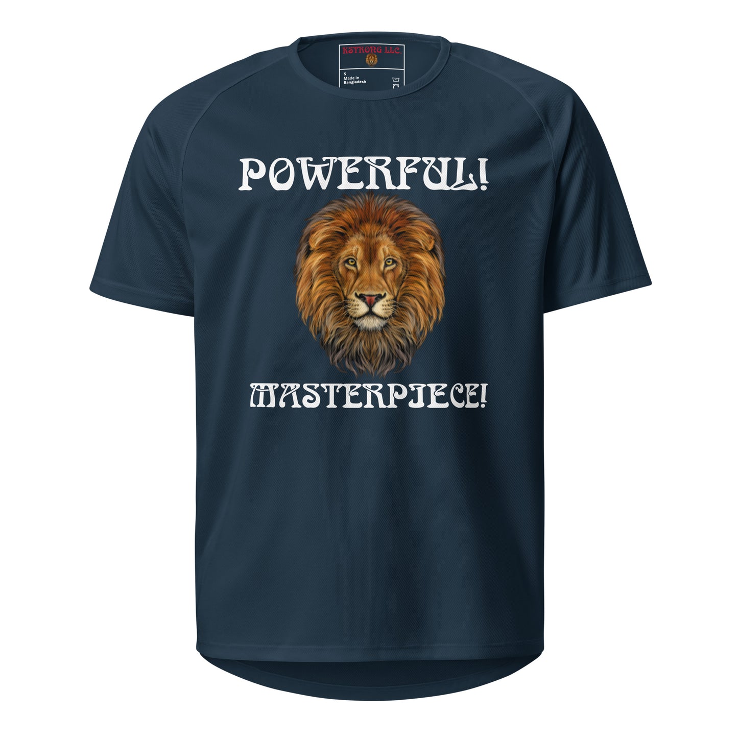 “POWERFUL!,MASTERPIECE!”Unisex Sports Jersey W/White Font