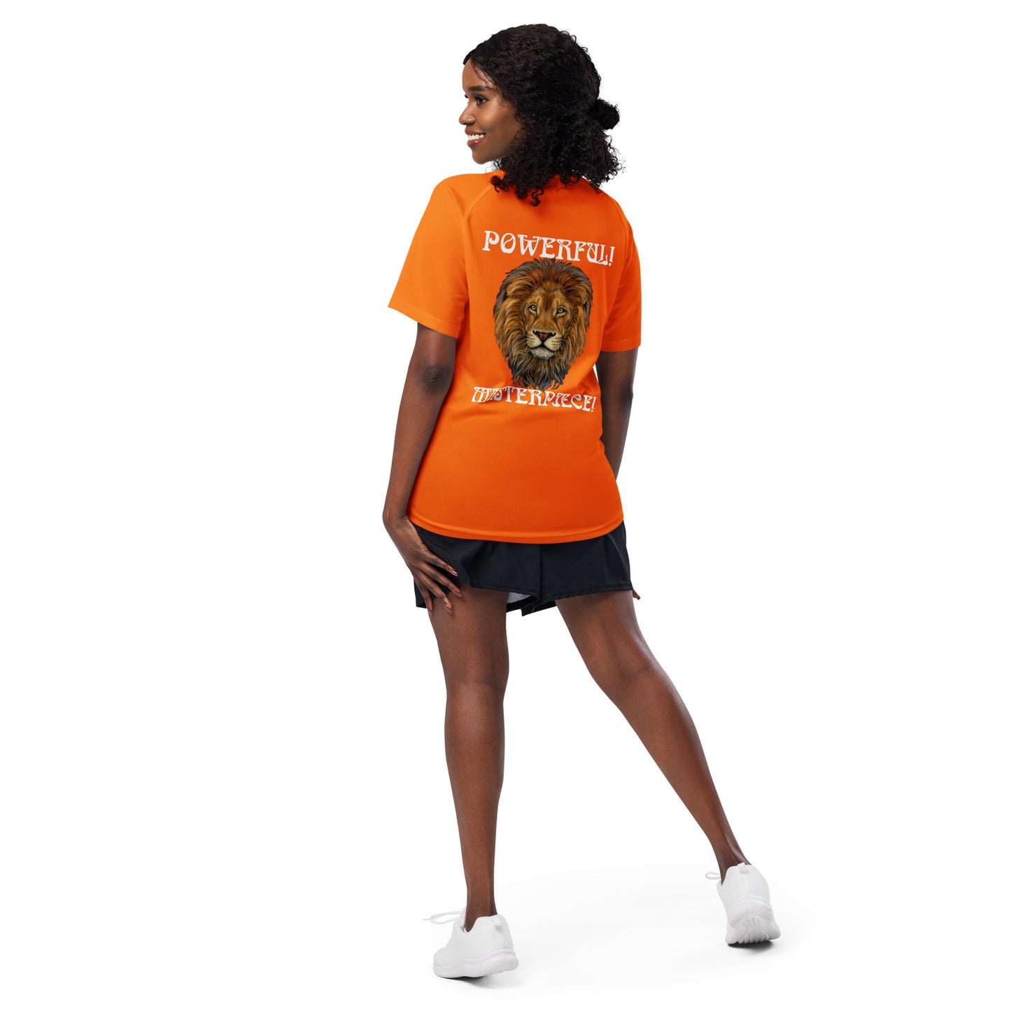 “POWERFUL!,MASTERPIECE!”Unisex Sports Jersey W/White Font