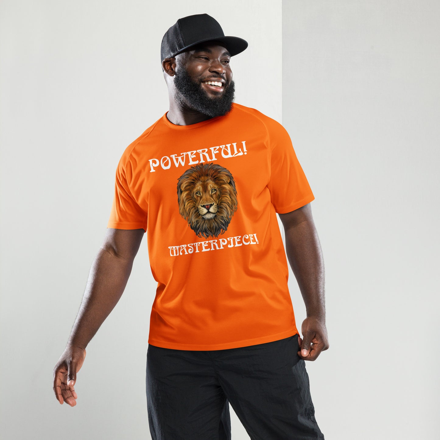 “POWERFUL!,MASTERPIECE!”Unisex Sports Jersey W/White Font