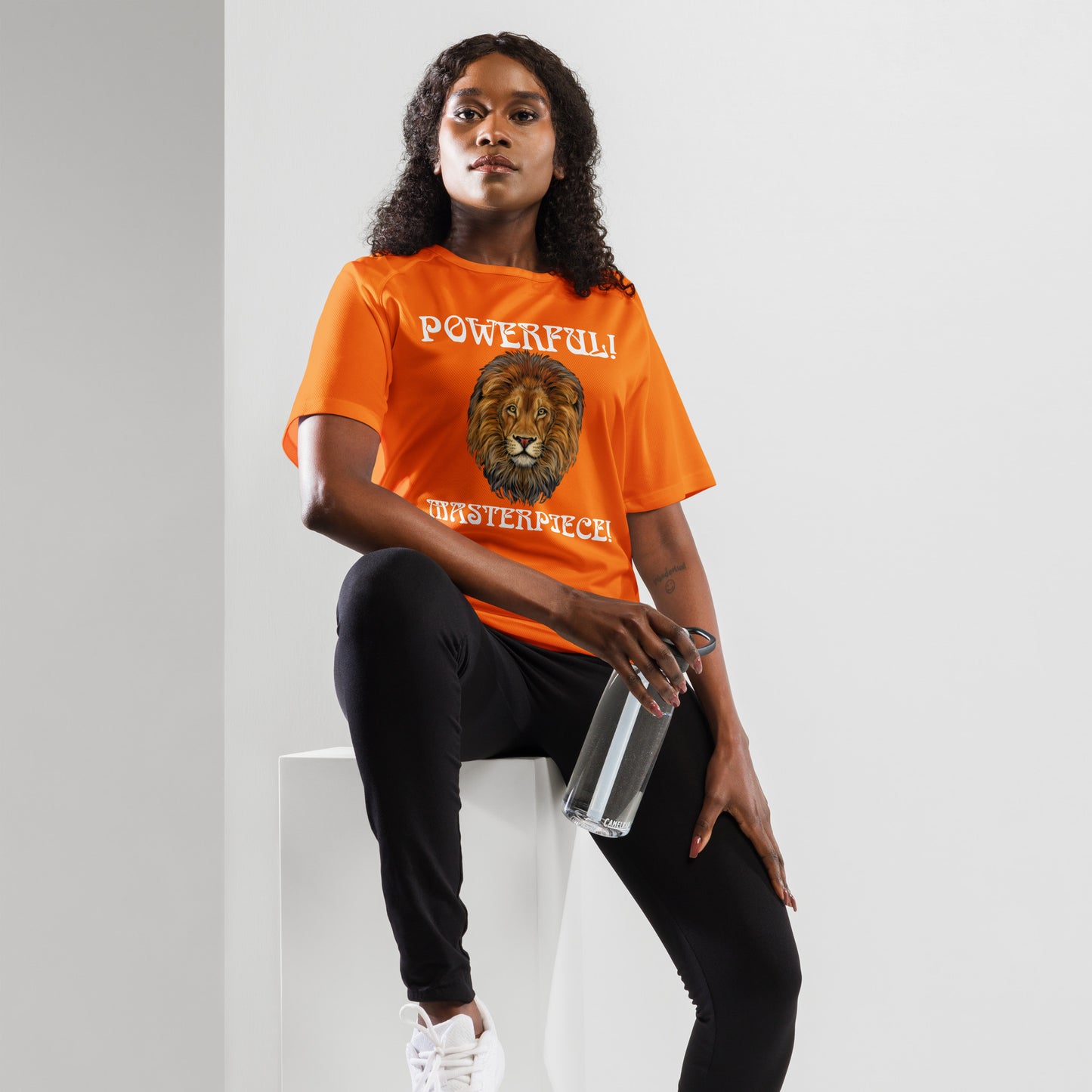“POWERFUL!,MASTERPIECE!”Unisex Sports Jersey W/White Font