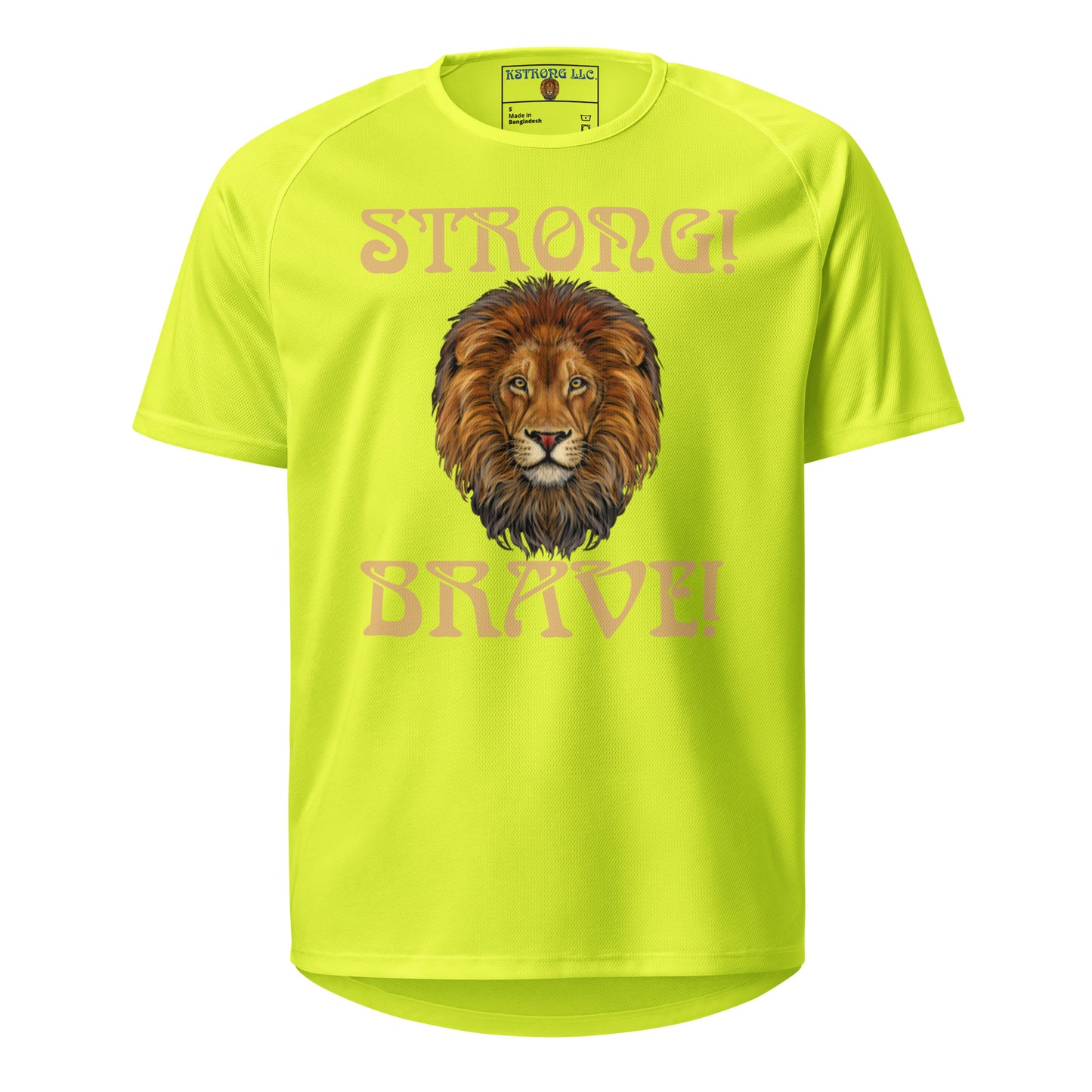 “STRONG!,BRAVE!”Unisex Sports Jersey W/Fawn Font