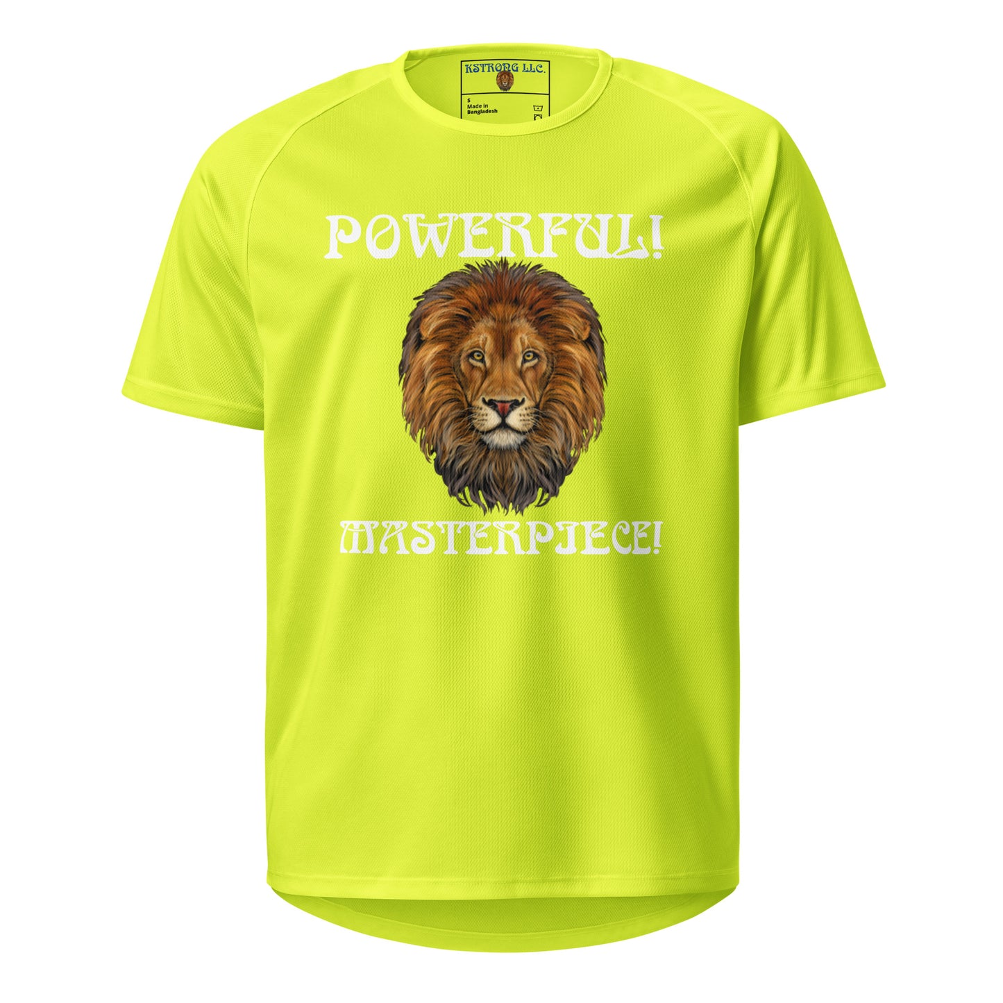 “POWERFUL!,MASTERPIECE!”Unisex Sports Jersey W/White Font
