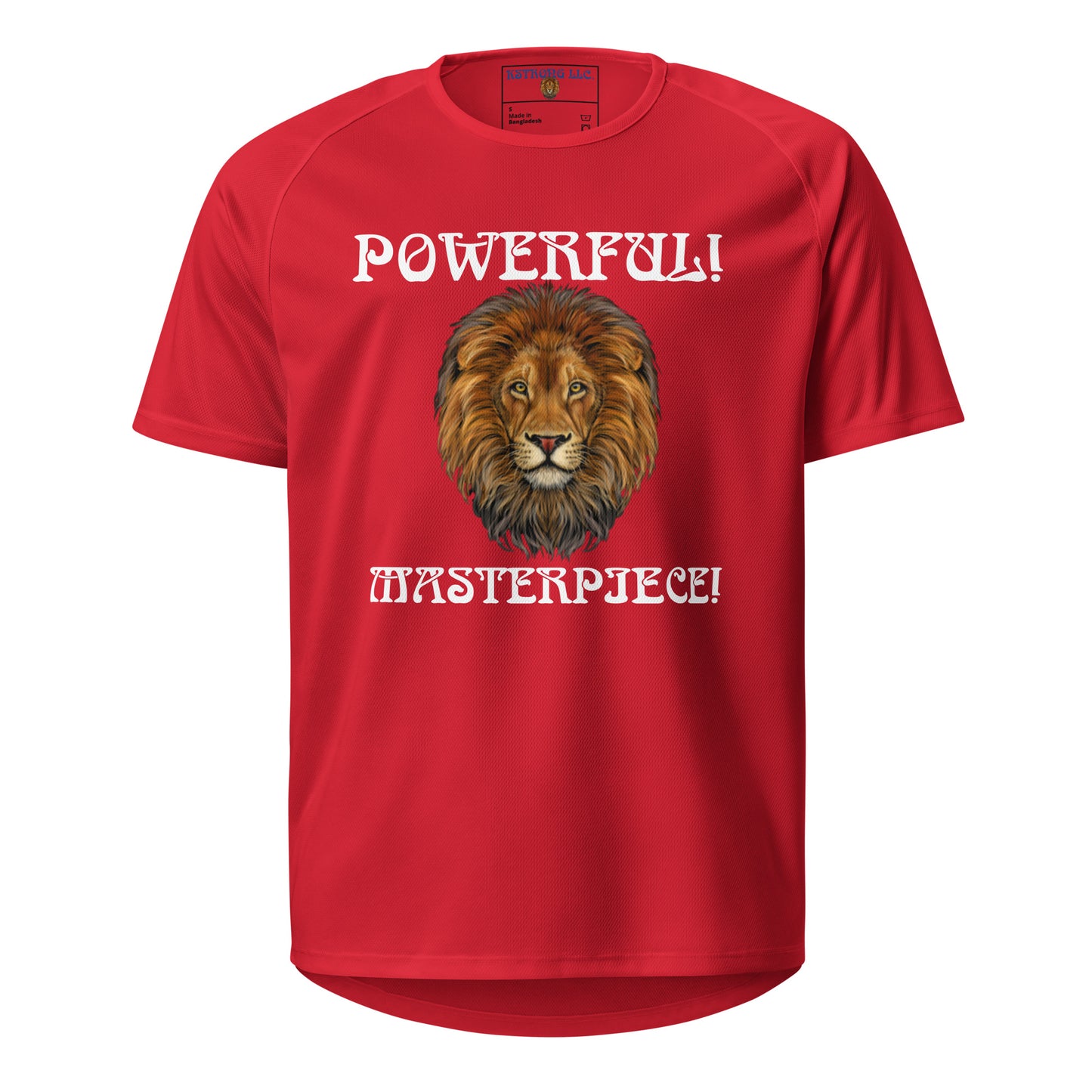 “POWERFUL!,MASTERPIECE!”Unisex Sports Jersey W/White Font