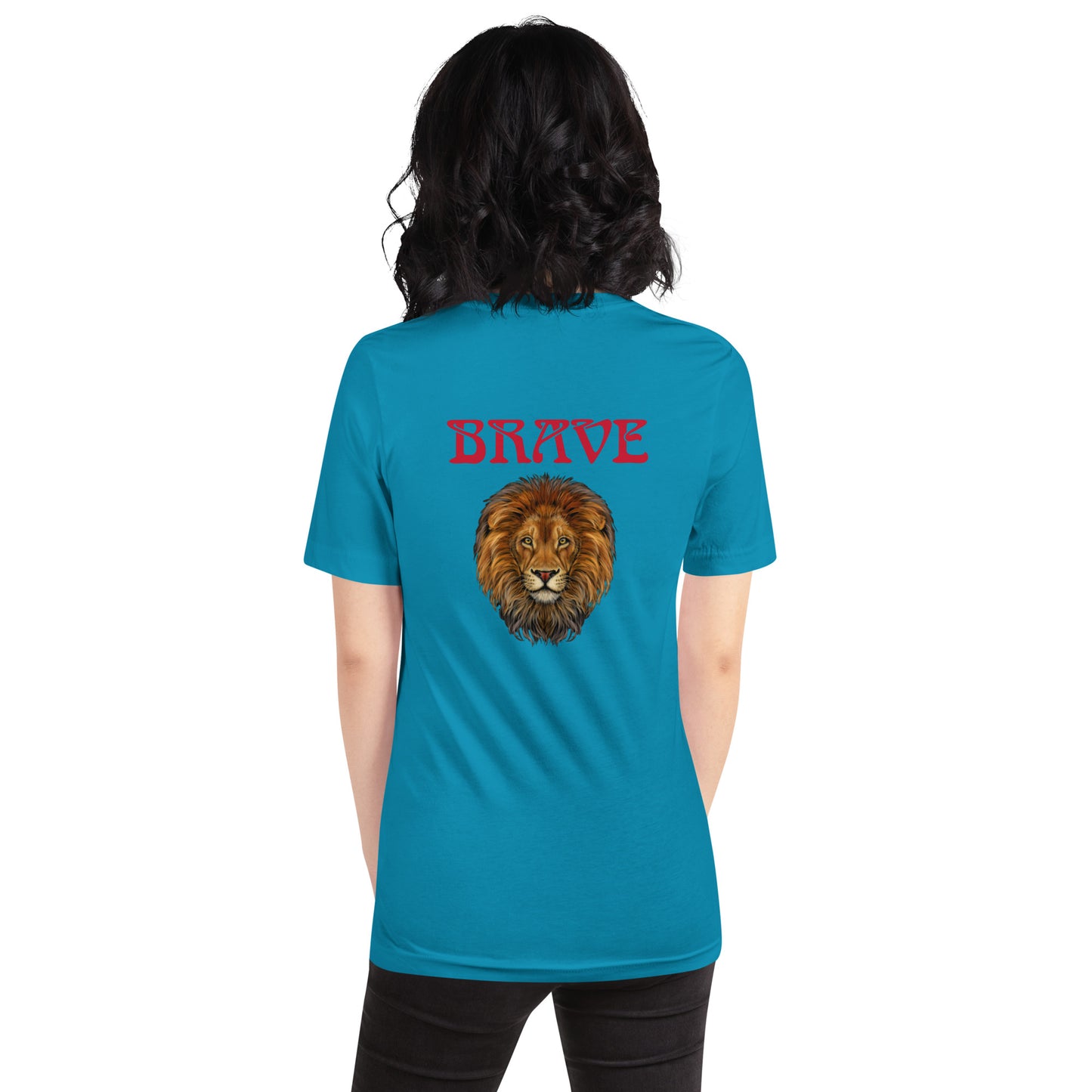 “BRAVE”Unisex T-Shirt W/Red Font