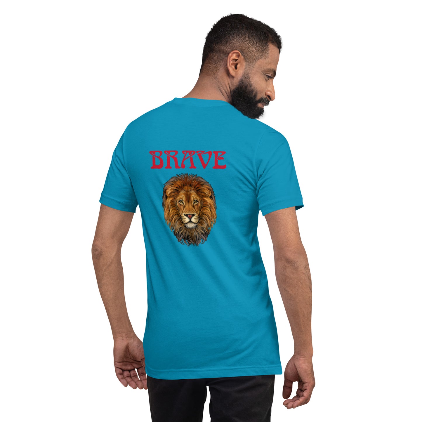 “BRAVE”Unisex T-Shirt W/Red Font